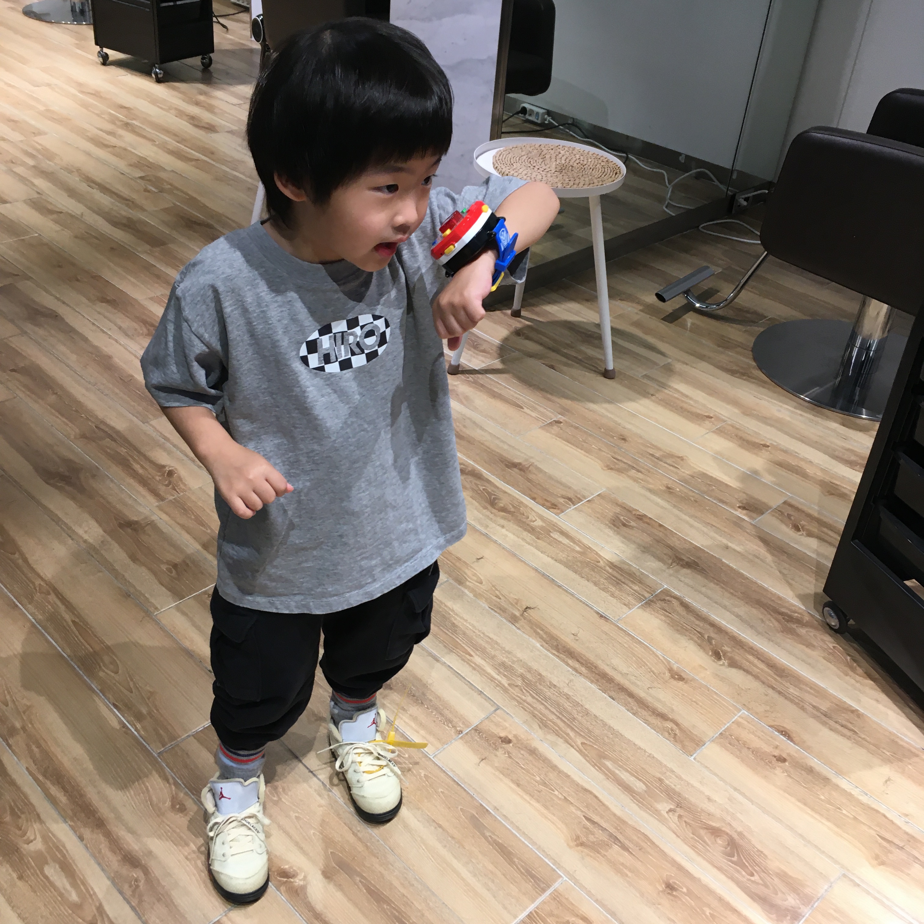 (TD) Jordan 5 x Off-White Retro SP Sail Fire Red 착용 스타일