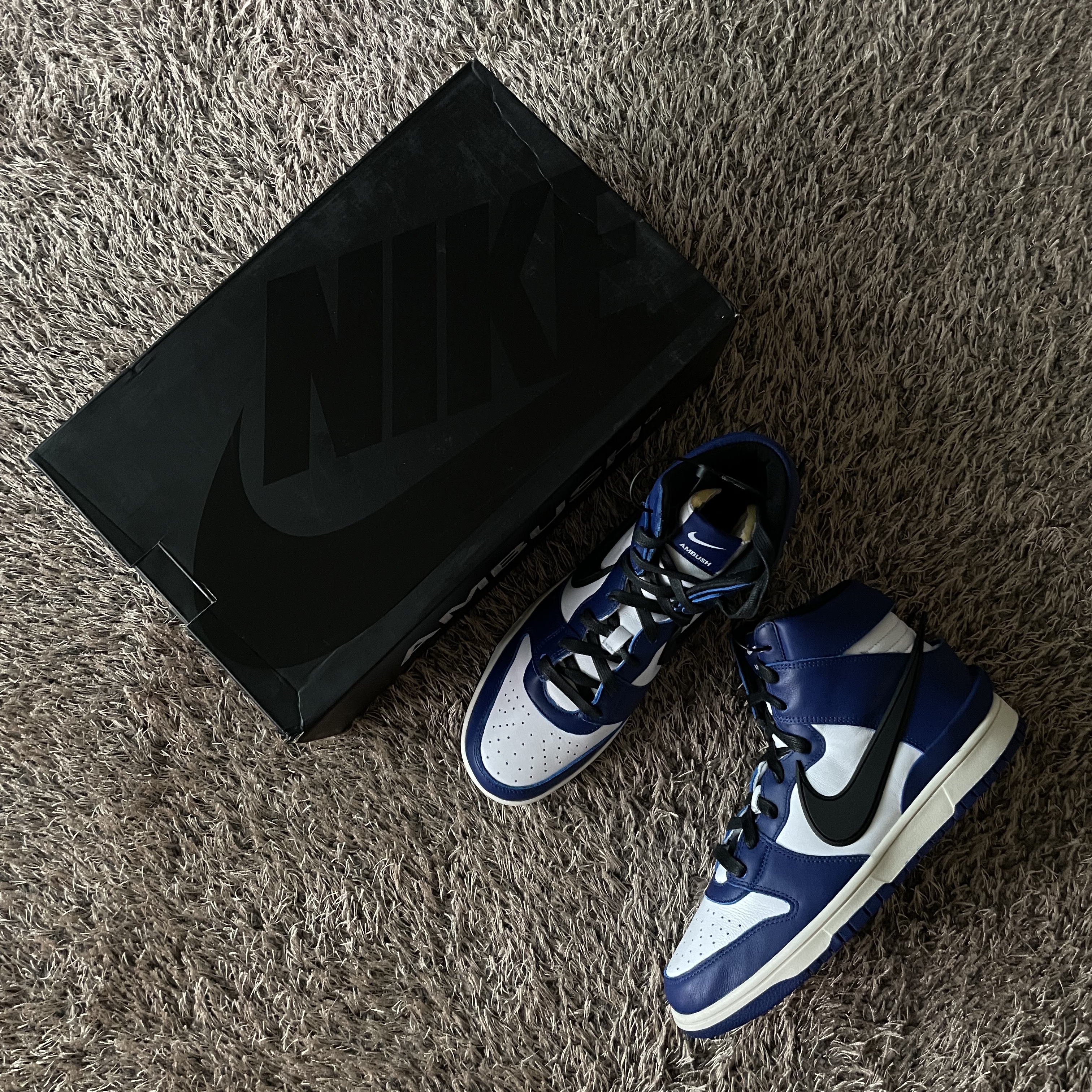 Nike x Ambush Dunk High Deep Royal Blue 착용 스타일 - 5