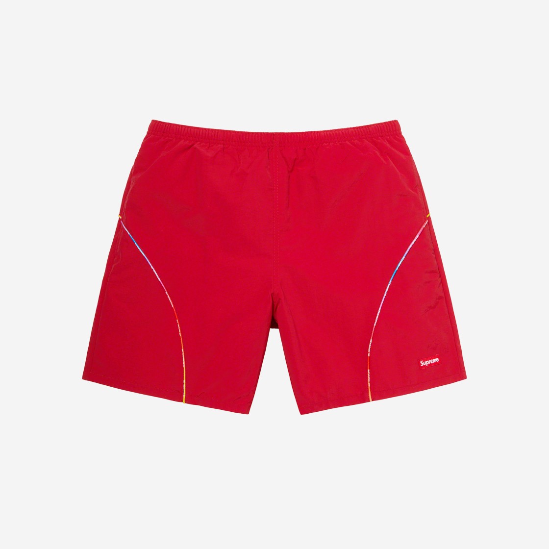 Supreme Gradient Piping Water Shorts Red - 21SS 상세 이미지 1