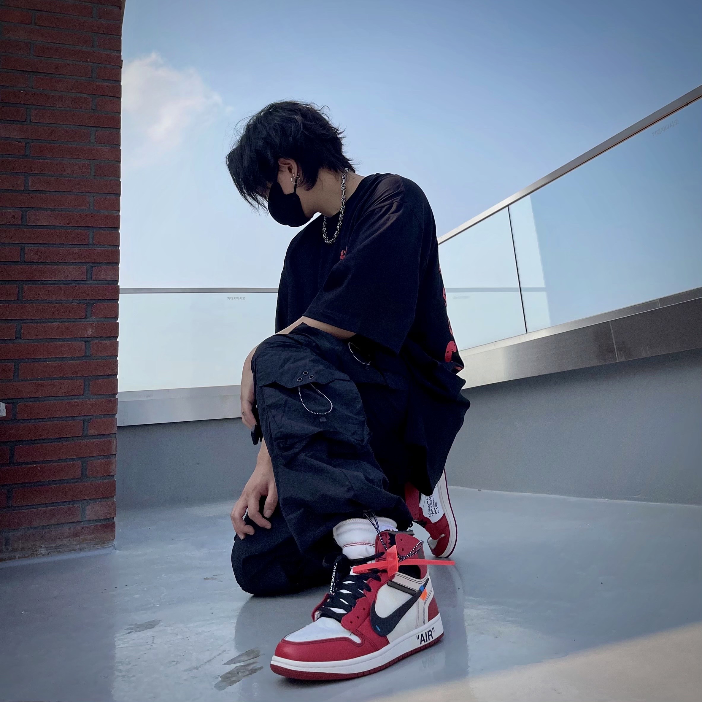 Jordan 1 x Off-White Retro High Chicago The Ten 착용 스타일