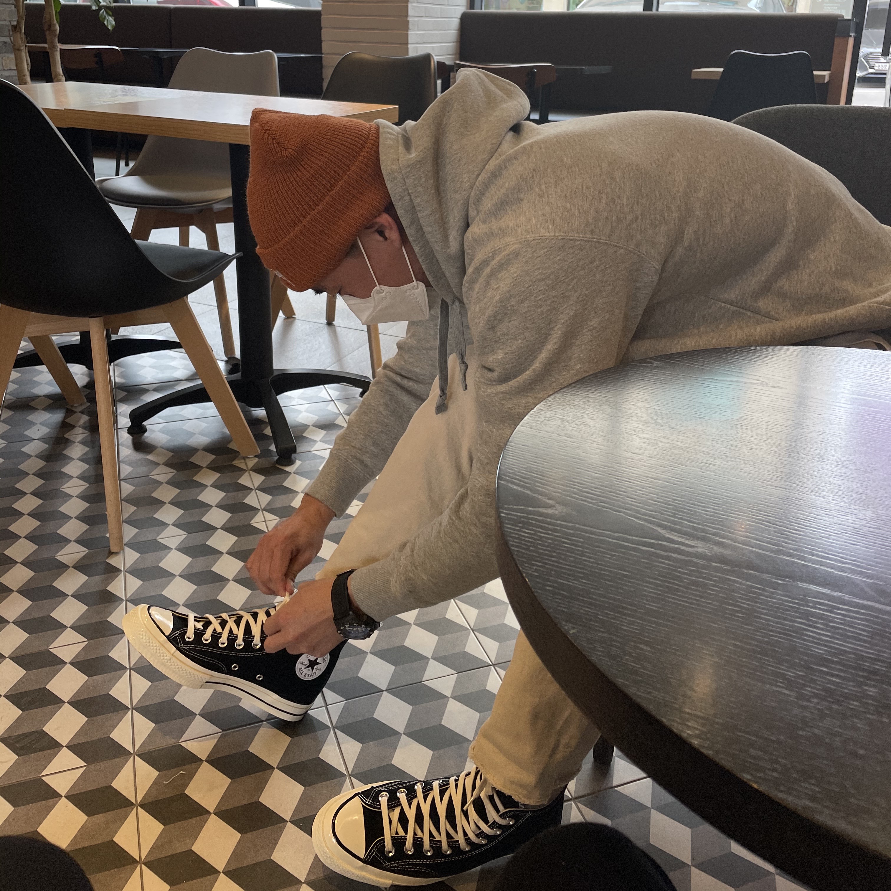 Converse Chuck 70 Hi Black 착용 스타일
