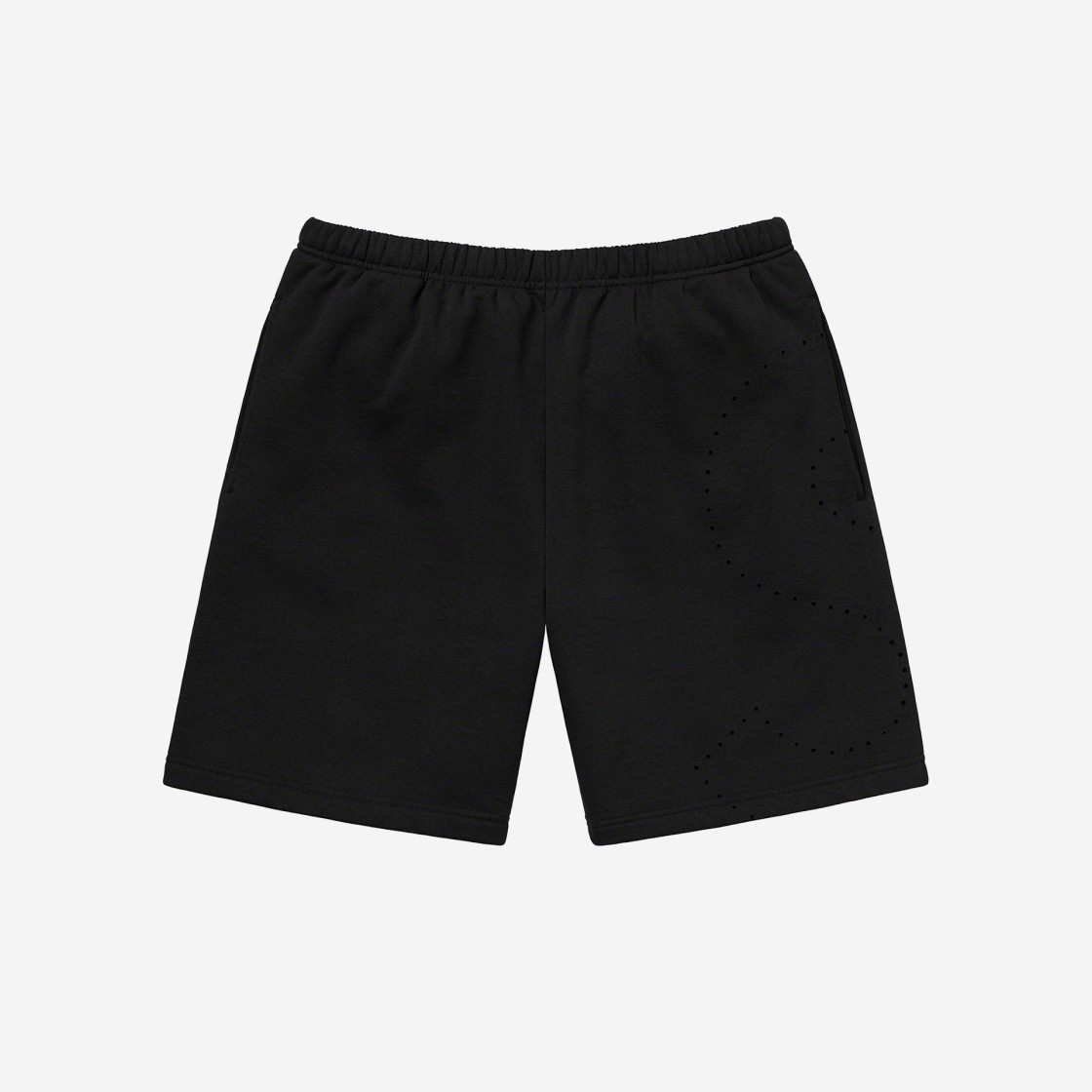 Supreme Laser Cut S Logo Sweatshorts Black - 21SS 상세 이미지 1