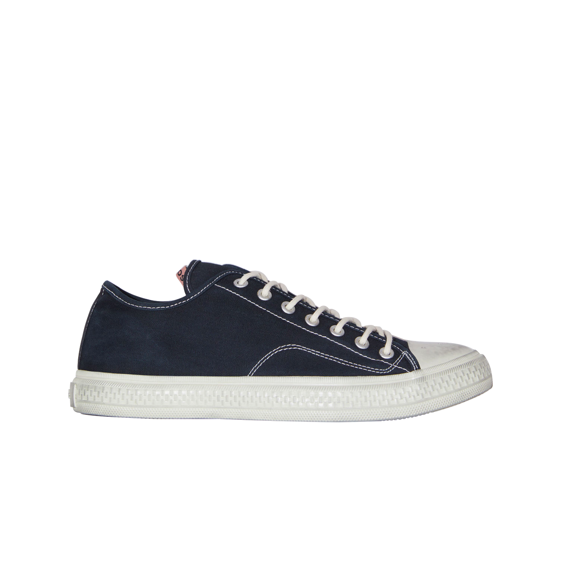 BD0153-CGL Acne Studios Canvas Sneakers Black Off White