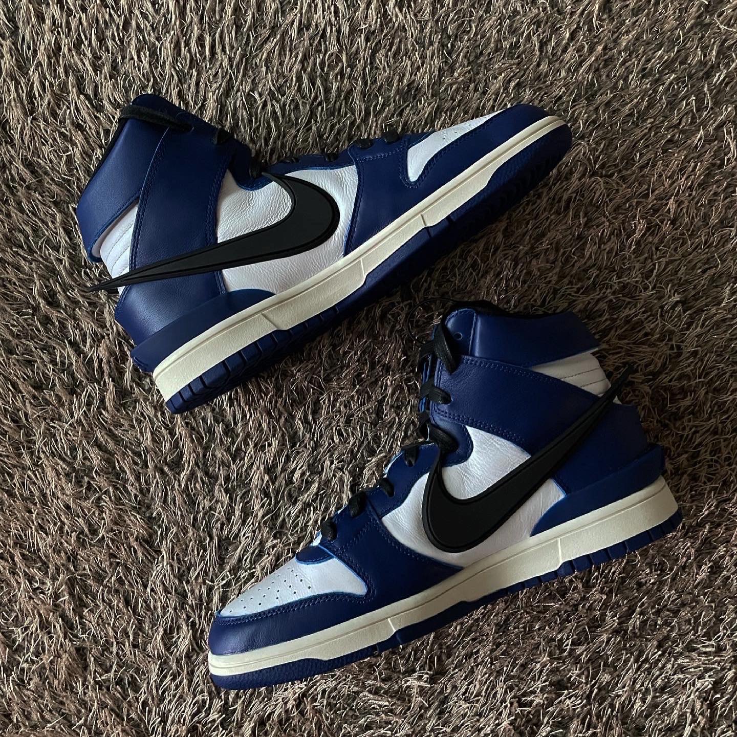 Nike x Ambush Dunk High Deep Royal Blue 착용 스타일 - 1