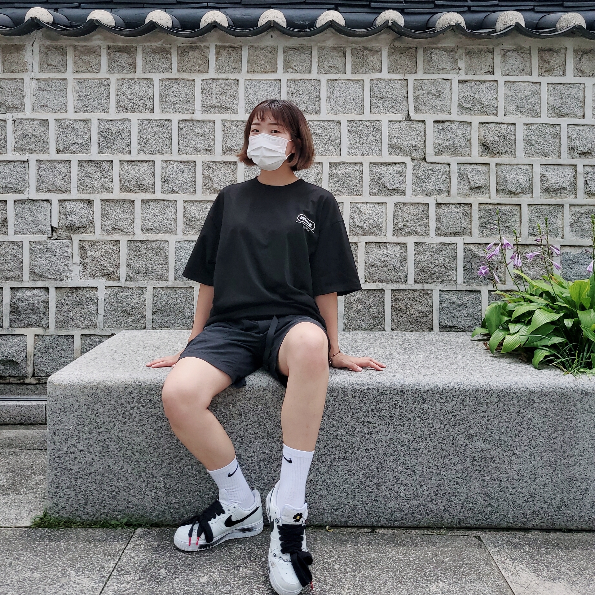 Nike x Peaceminusone Air Force 1 Low Para-Noise 2.0 착용 스타일