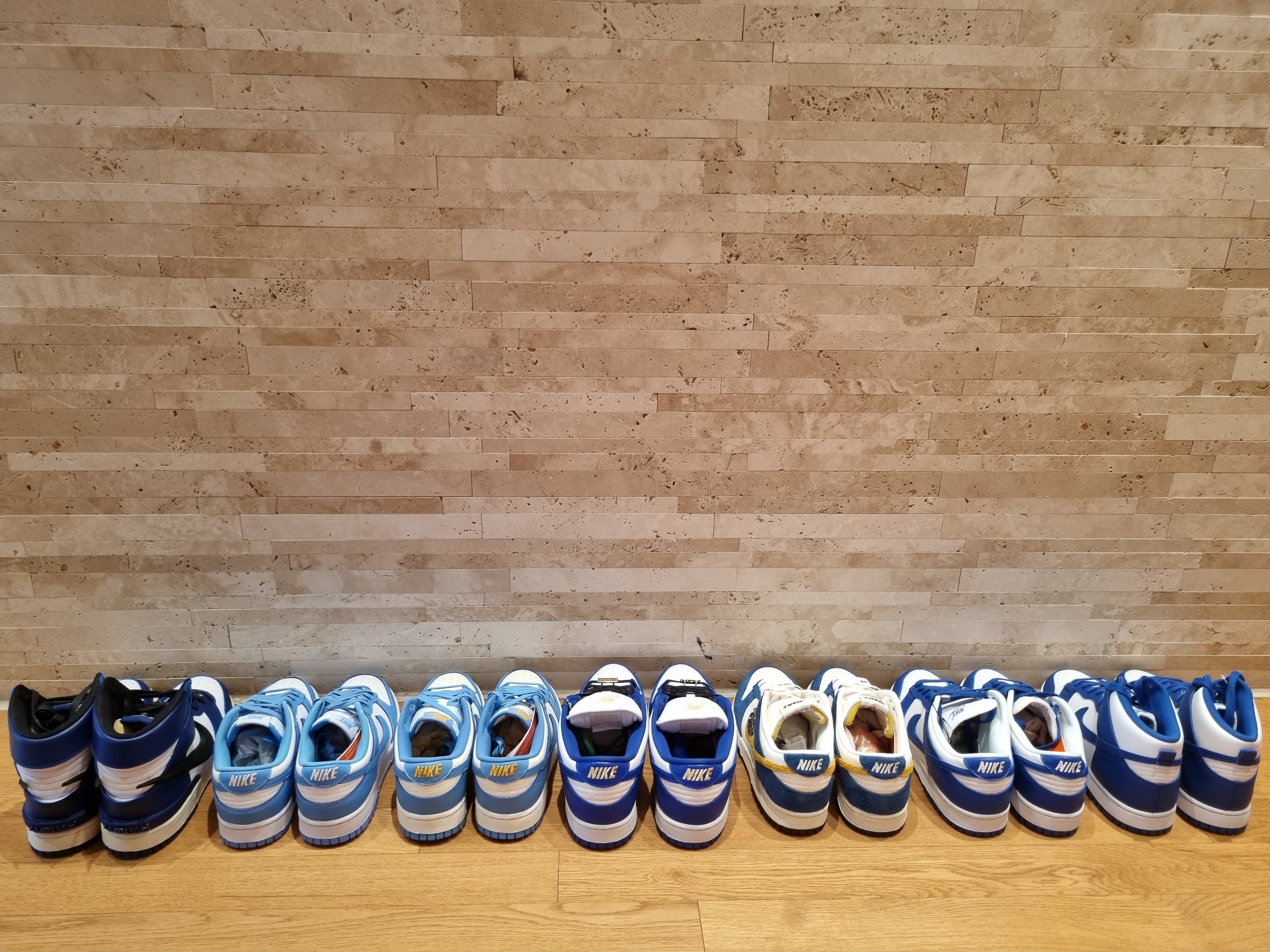 Nike x Supreme SB Dunk Low Hyper Blue, (W) Nike Dunk Low Coast 착용 스타일 - 3