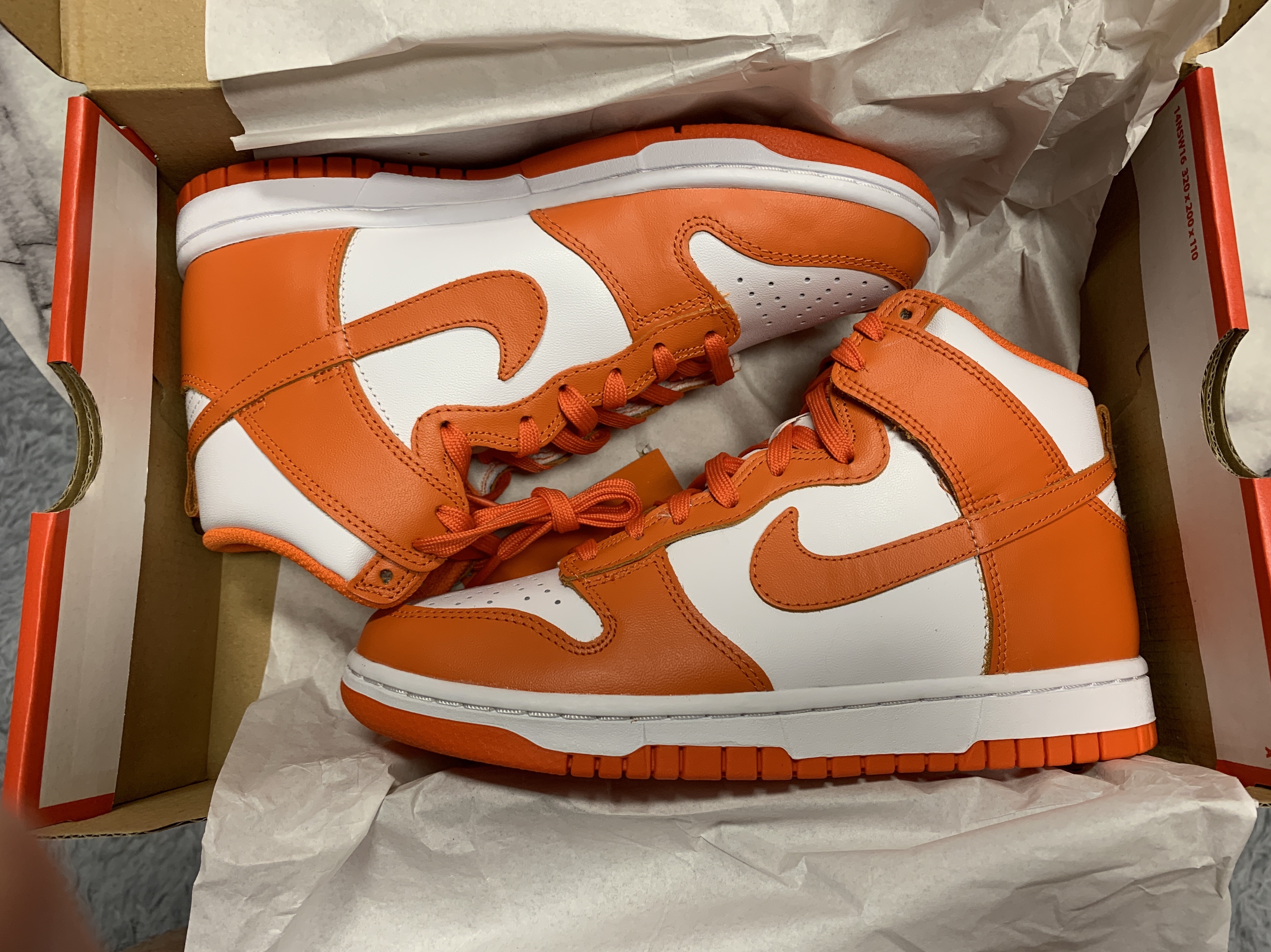 (W) Nike Dunk High Orange Blaze 착용 스타일 - 3