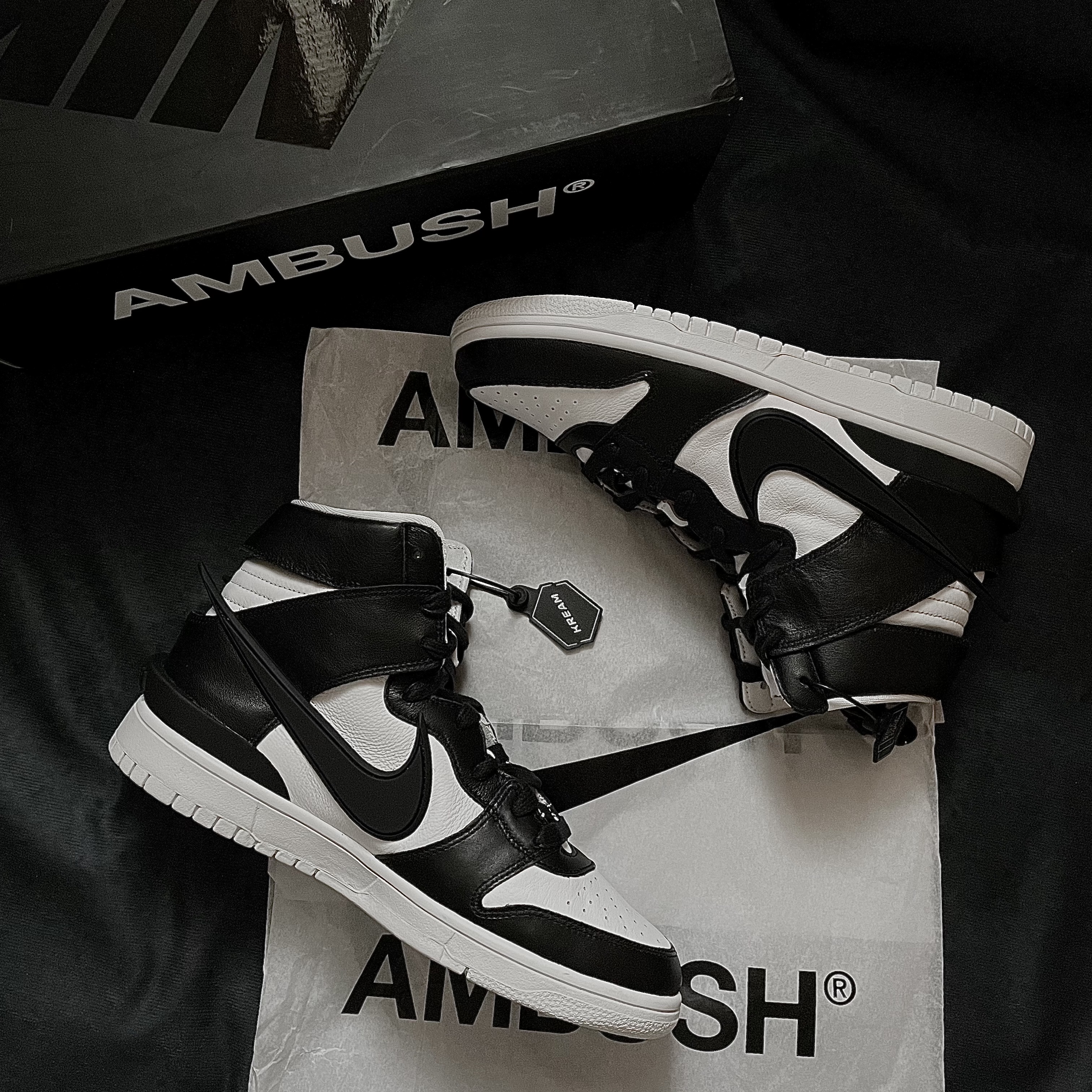 Nike x Ambush Dunk High Black 착용 스타일