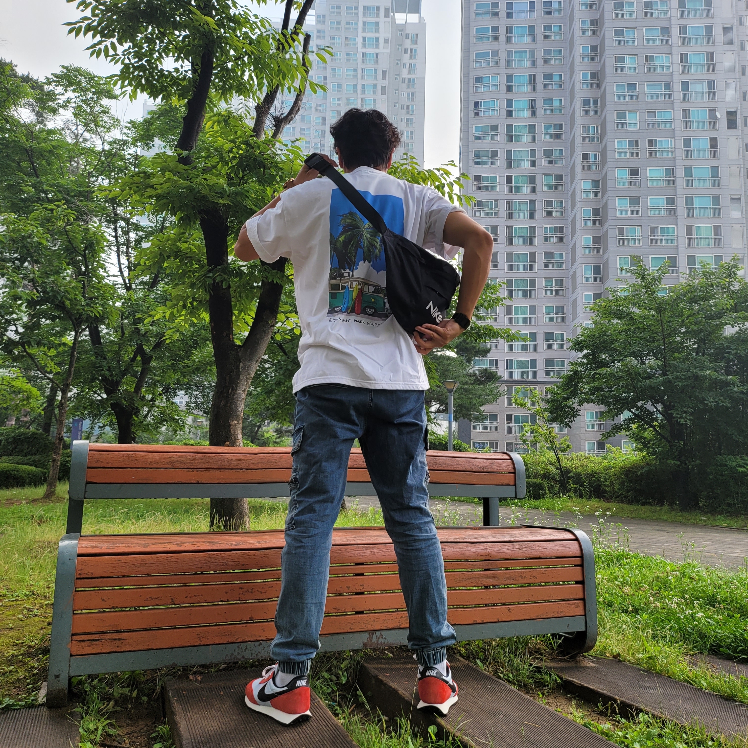 Nike Daybreak Pure Platinum 착용 스타일 - 2