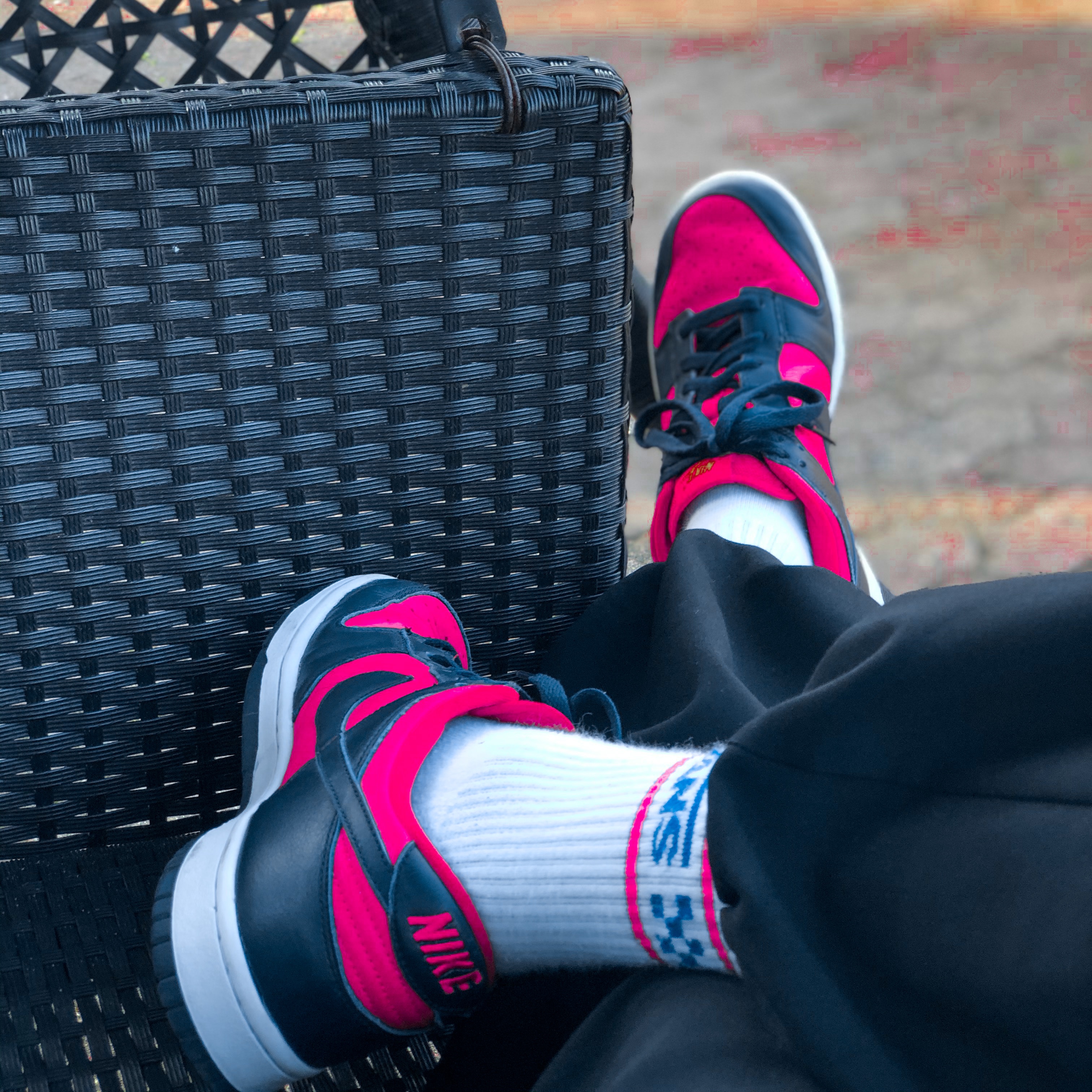 Nike Dunk Low Retro Varsity Maize, Nike Dunk Low Retro Black 착용 스타일 - 3