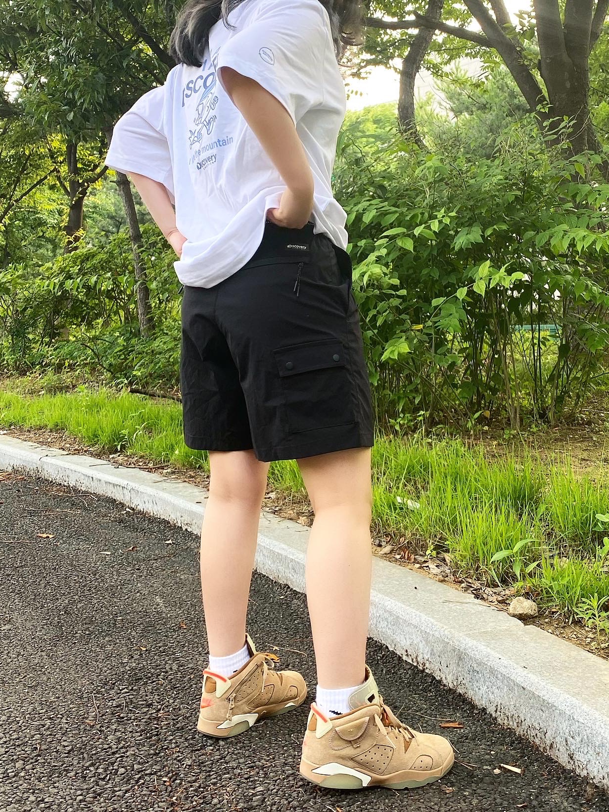 (PS) Jordan 6 x Travis Scott Retro SP British Khaki, Jordan 6 x Travis Scott Retro SP British Khaki 착용 스타일 - 2