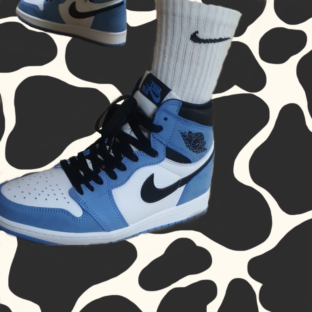 Jordan 1 Retro High OG University Blue 착용 스타일