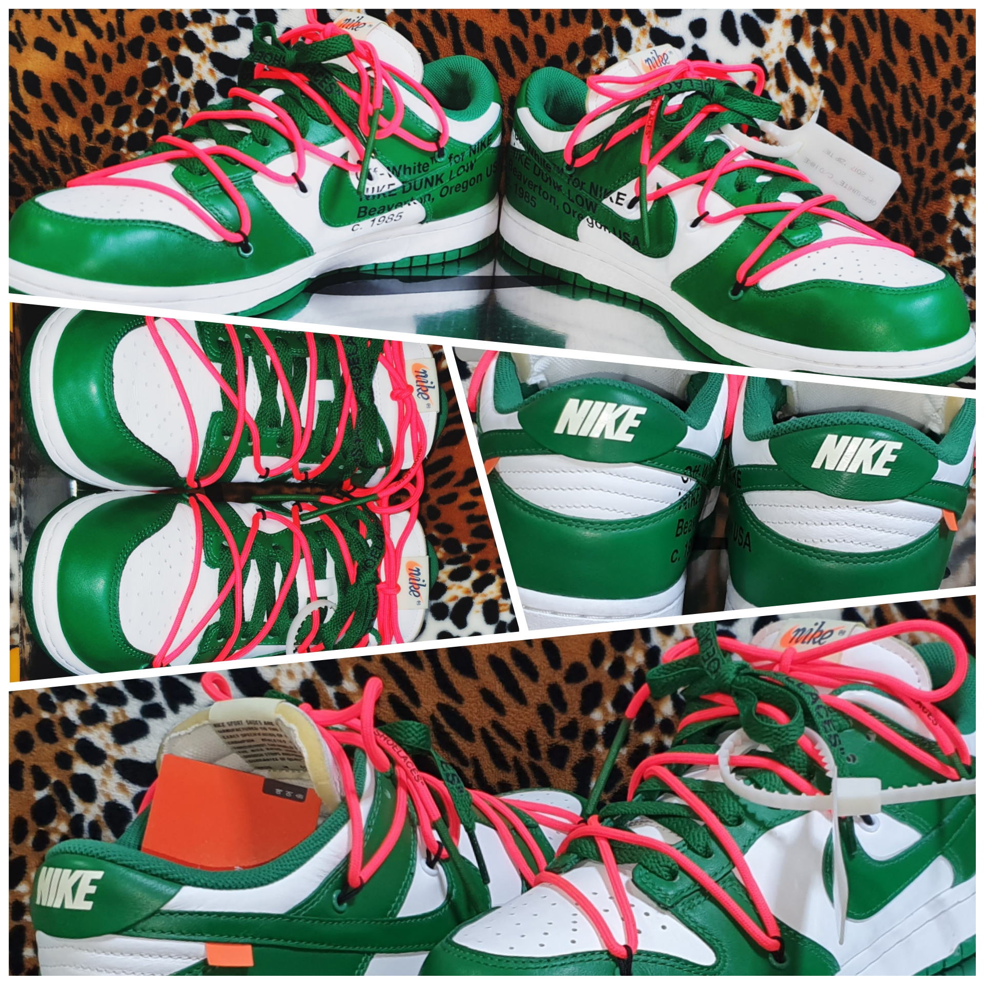 Nike x Off-White Dunk Low Pine Green, Supreme Fox Racing Bomber LT Gloves Black - 18SS 착용 스타일 - 2