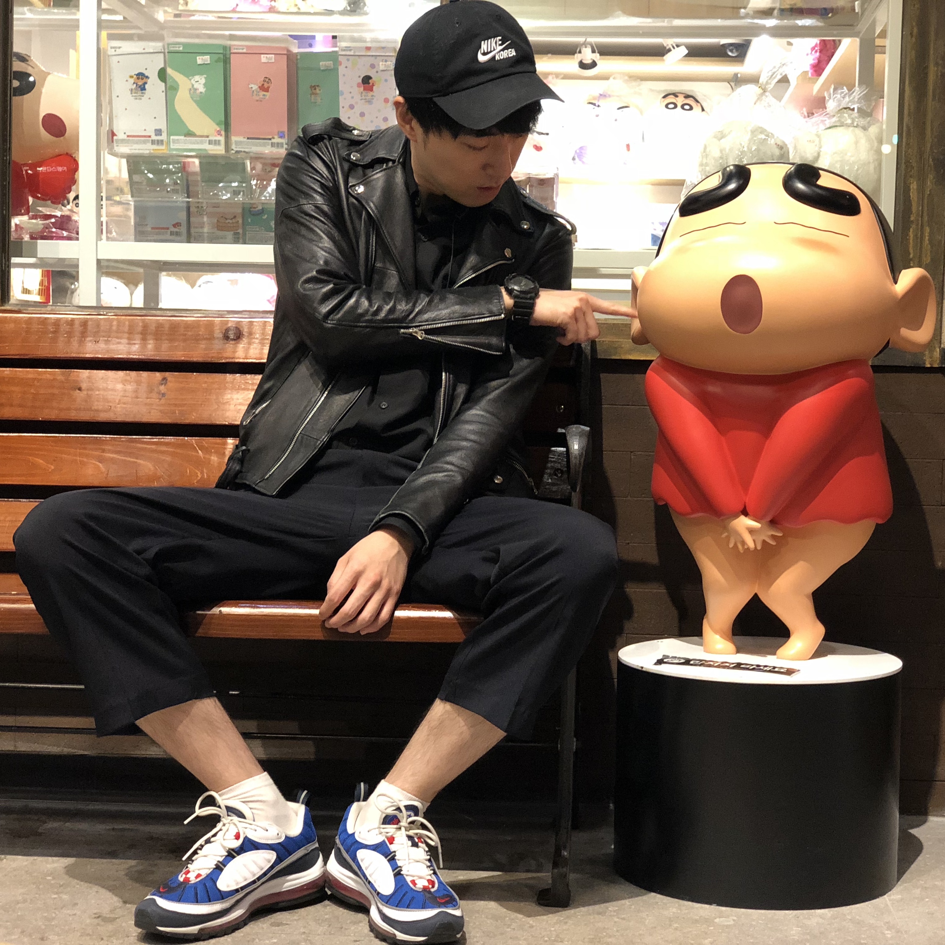 Nike Air Max 98 Gundam 2018, Nike H86 Korea Cap Black 착용 스타일