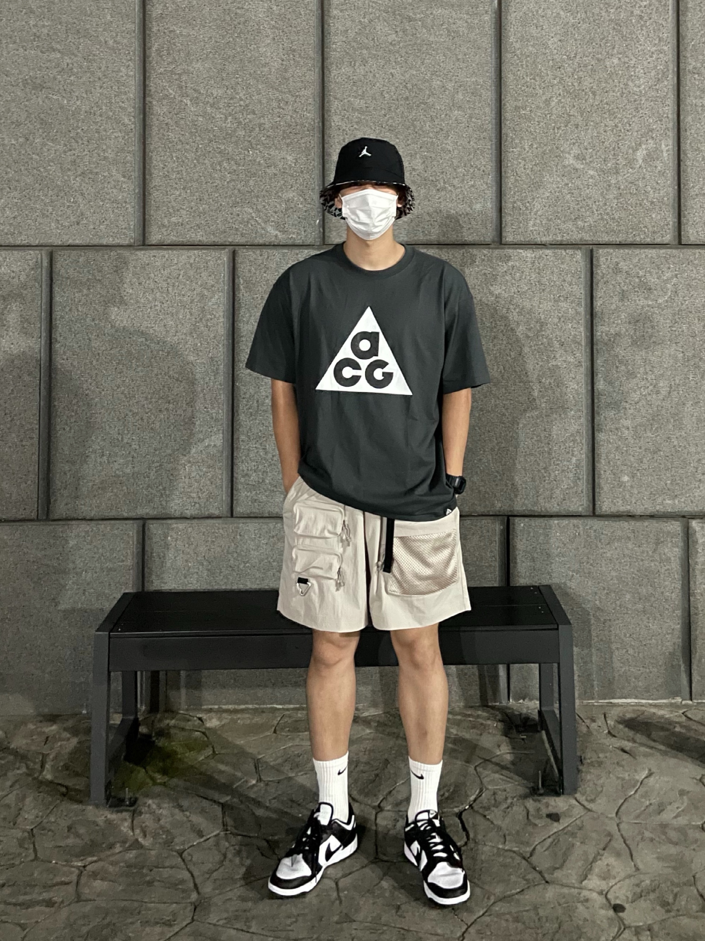 Jordan Zion Reversible Bucket Hat Black, Nike ACG Cargo Shorts String - US/EU 착용 스타일