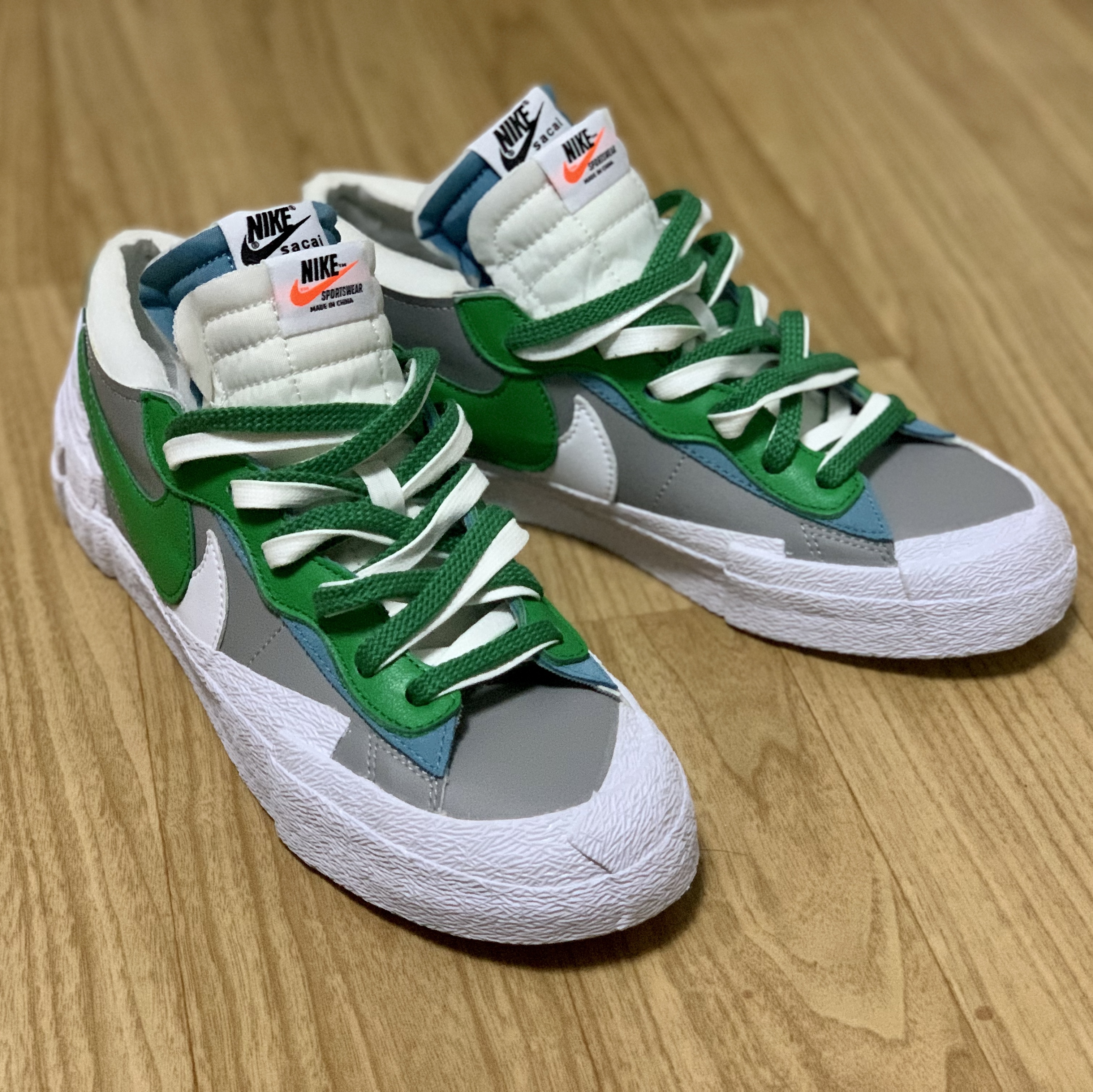Nike x Sacai Blazer Low Classic Green 착용 스타일 - 3