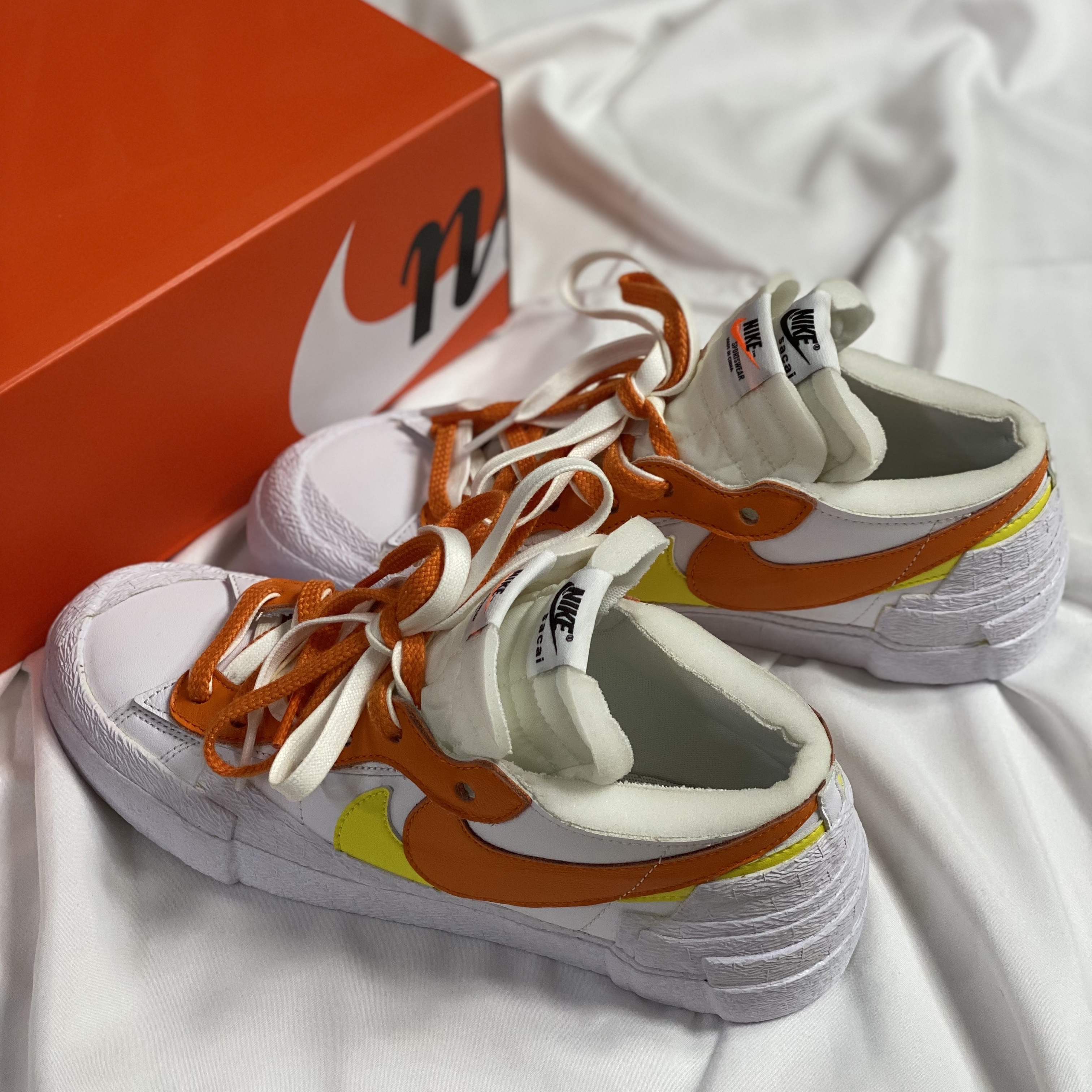 Nike x Sacai Blazer Low Magma Orange 착용 스타일