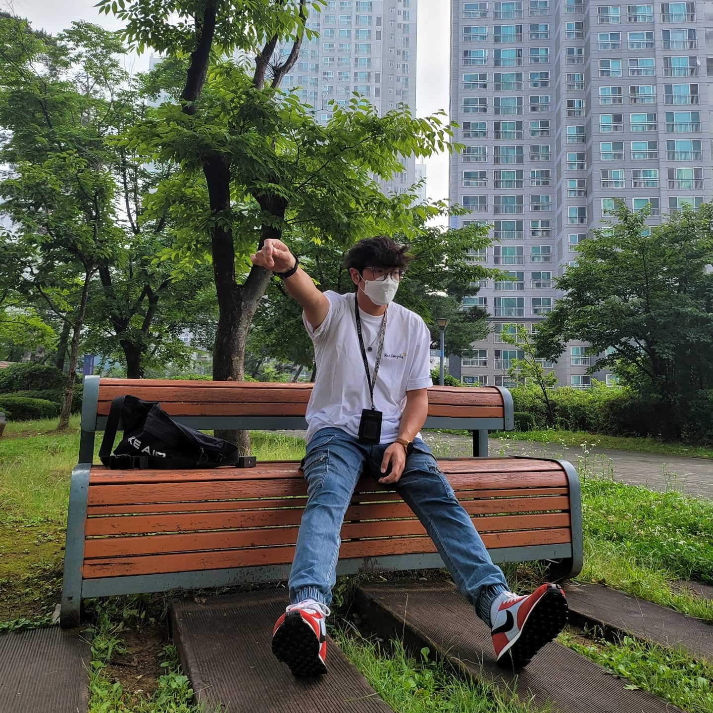 Nike Daybreak Pure Platinum 착용 스타일 - 1