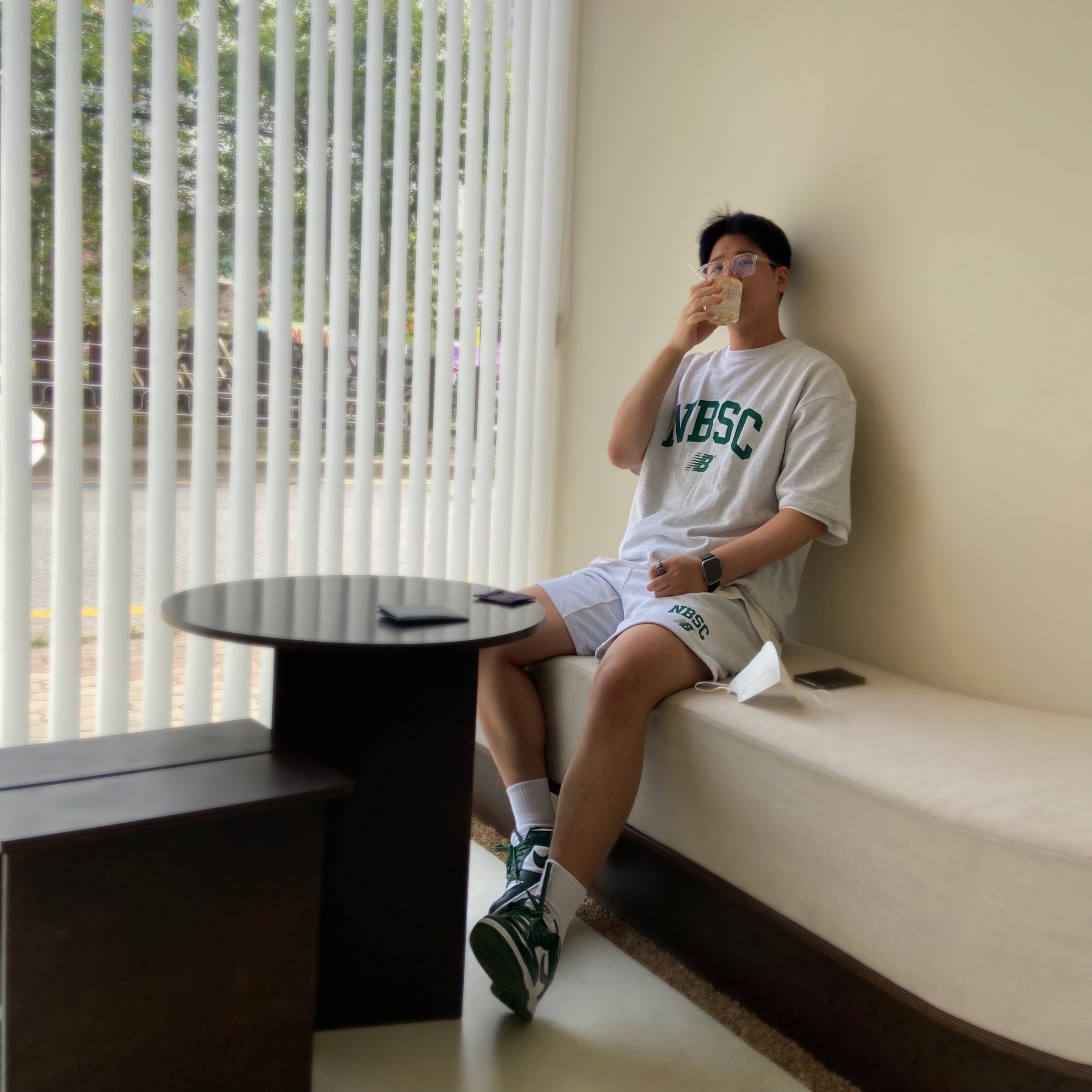 Nike Dunk Low Retro Varsity Green 착용 스타일