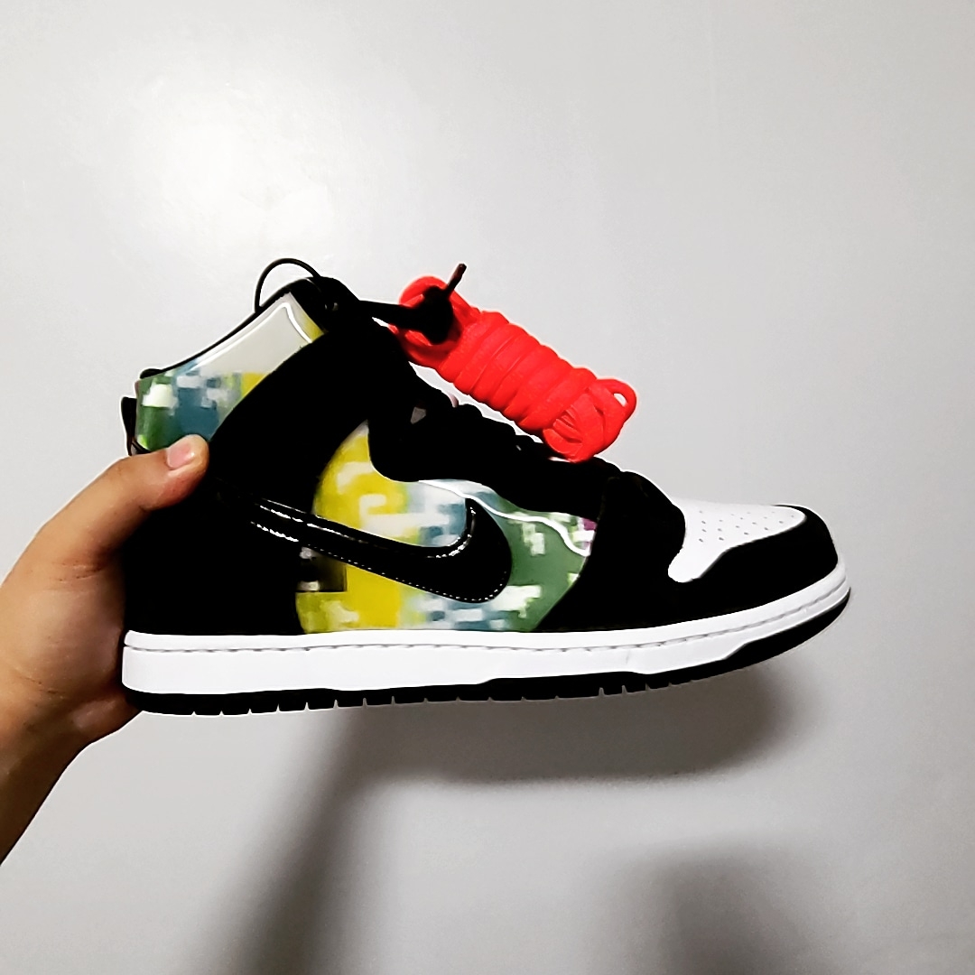 Nike SB Dunk High Pro Test Pattern 착용 스타일