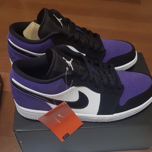 Jordan 1 Low Court Purple 착용 스타일