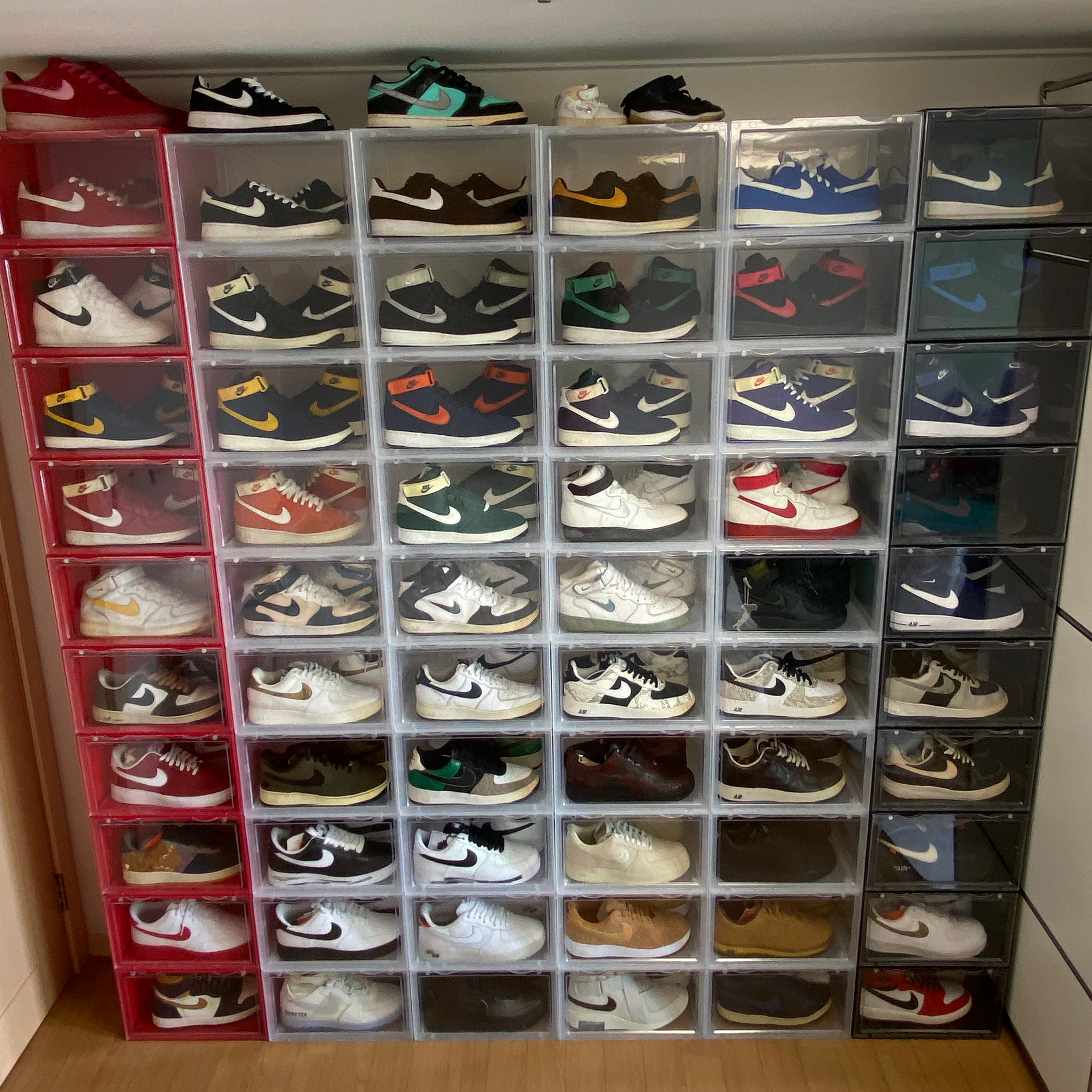 Nike x Travis Scott Air Force 1 Low Cactus Jack, Nike x Peaceminusone Air Force 1 Low Para-Noise 2.0 착용 스타일