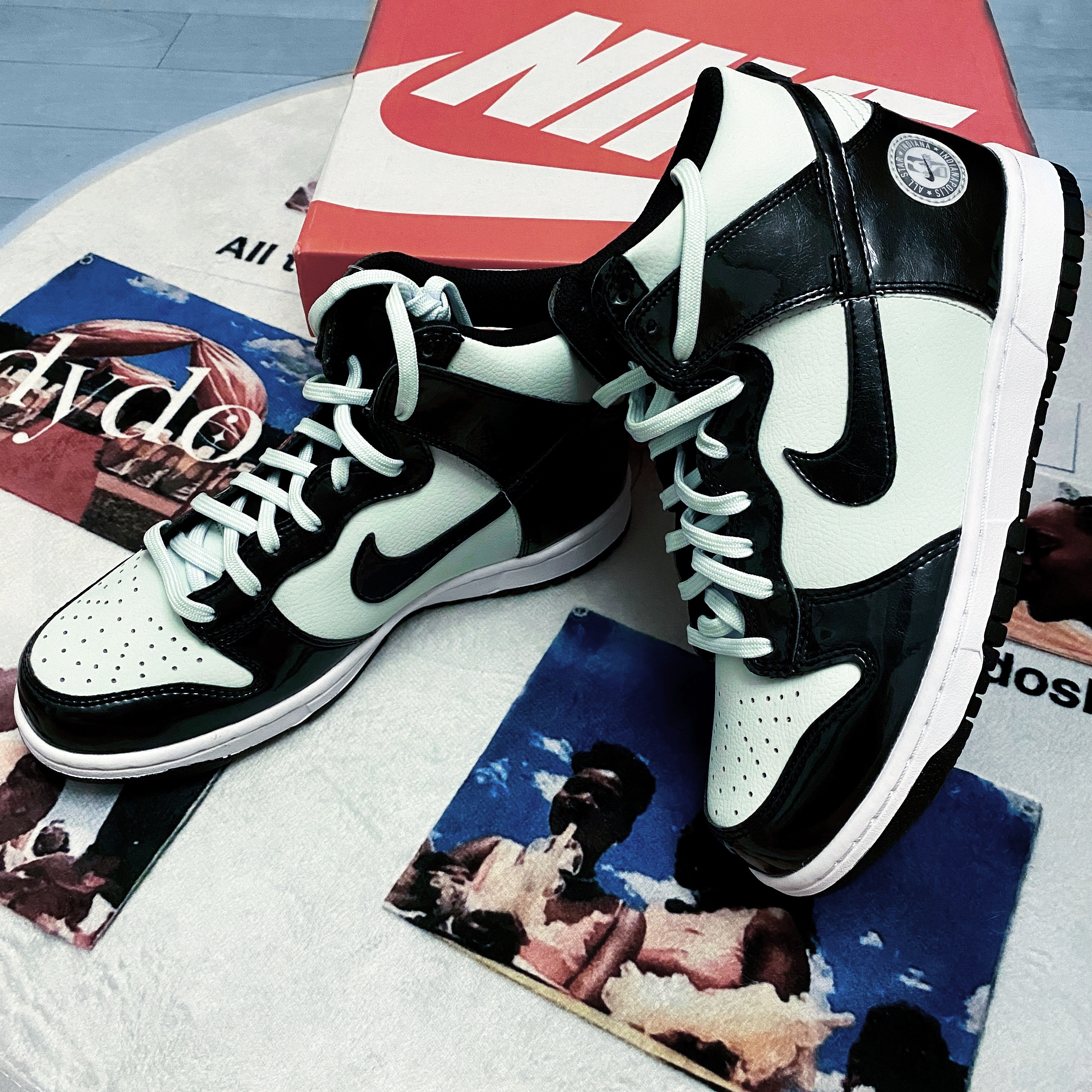 Nike Dunk High Barely Green, (GS) Nike Dunk High Barely Green 착용 스타일