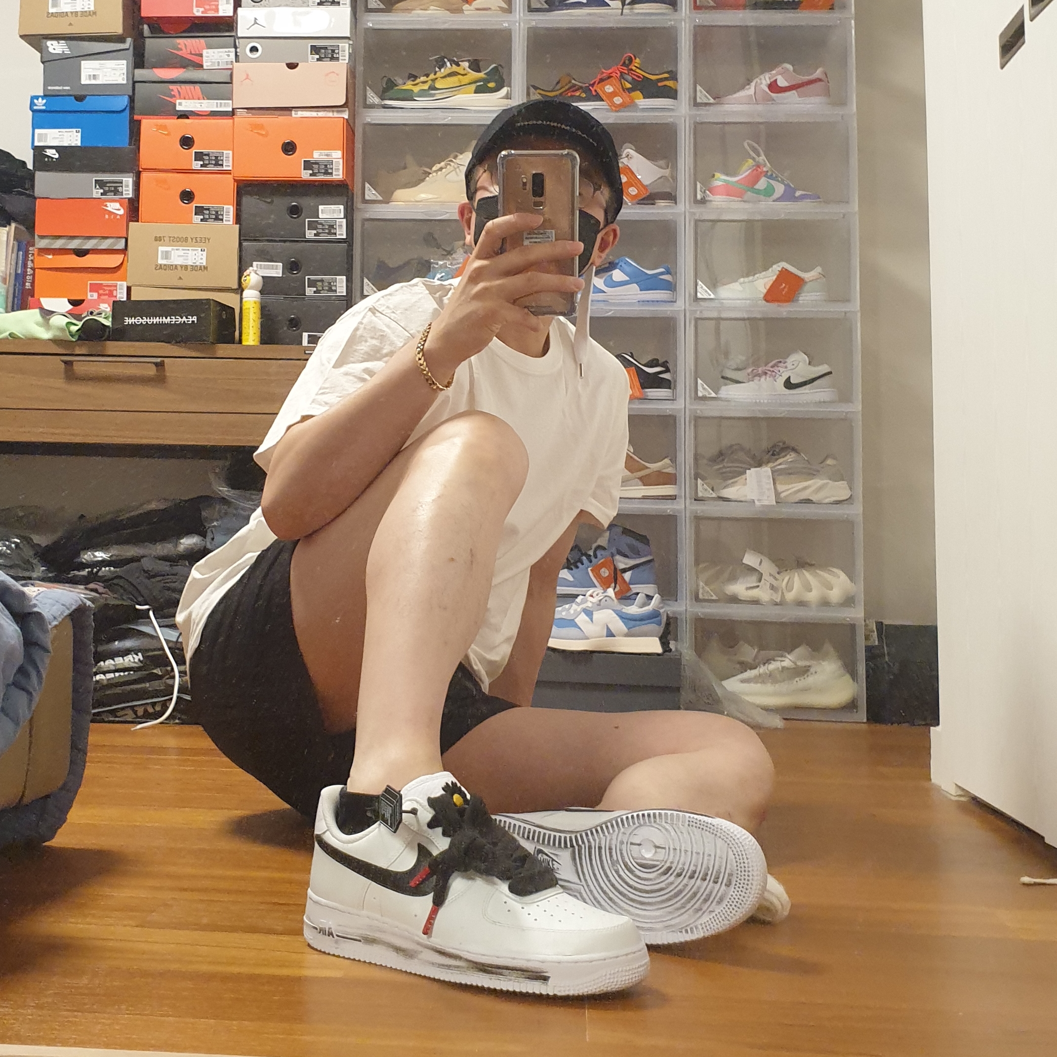 Nike x Peaceminusone Air Force 1 Low Para-Noise 2.0 착용 스타일 - 4