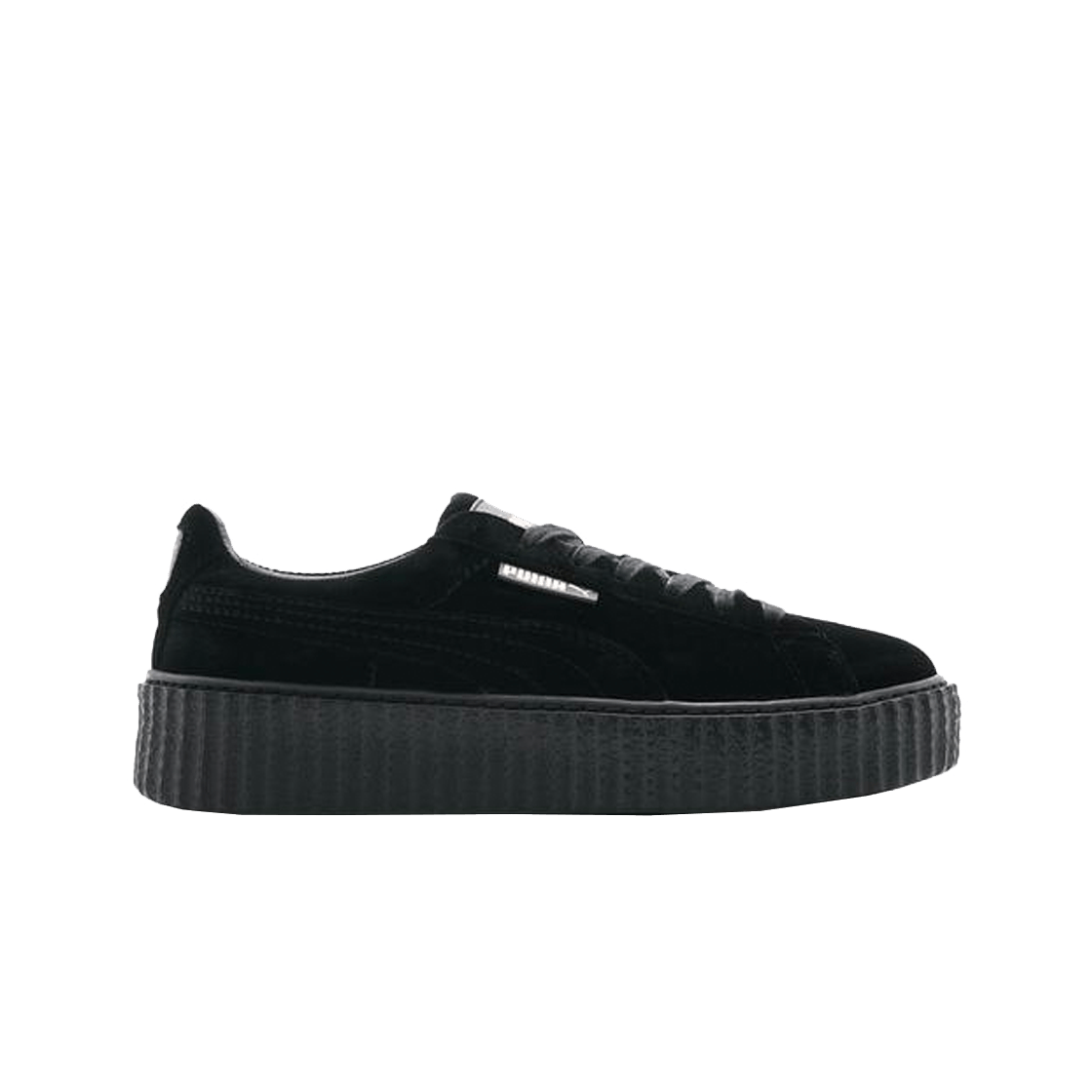 (W) 푸마 x 펜티 리하나 크리퍼 벨벳 블랙((W) Puma x Fenty Rihanna Creeper Velvet Black) - 1