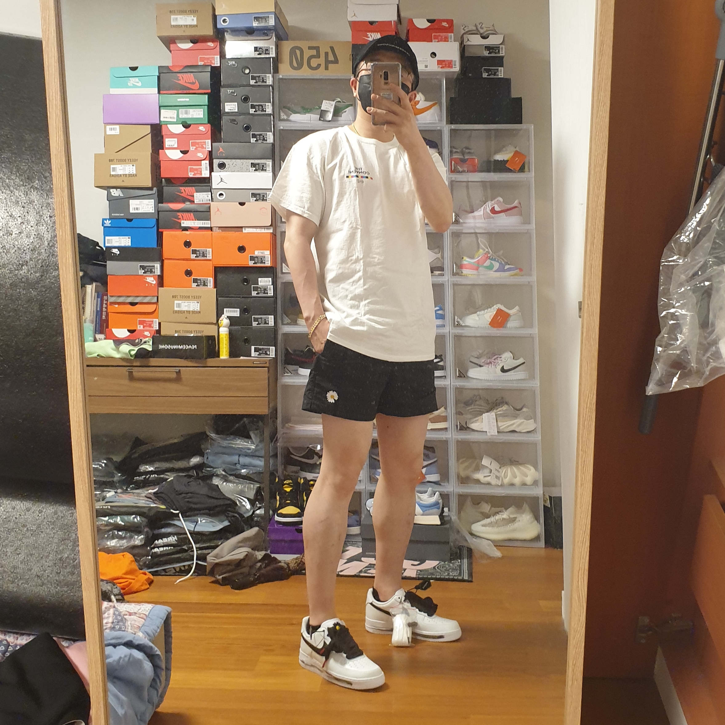 Nike x Peaceminusone Air Force 1 Low Para-Noise 2.0 착용 스타일 - 1