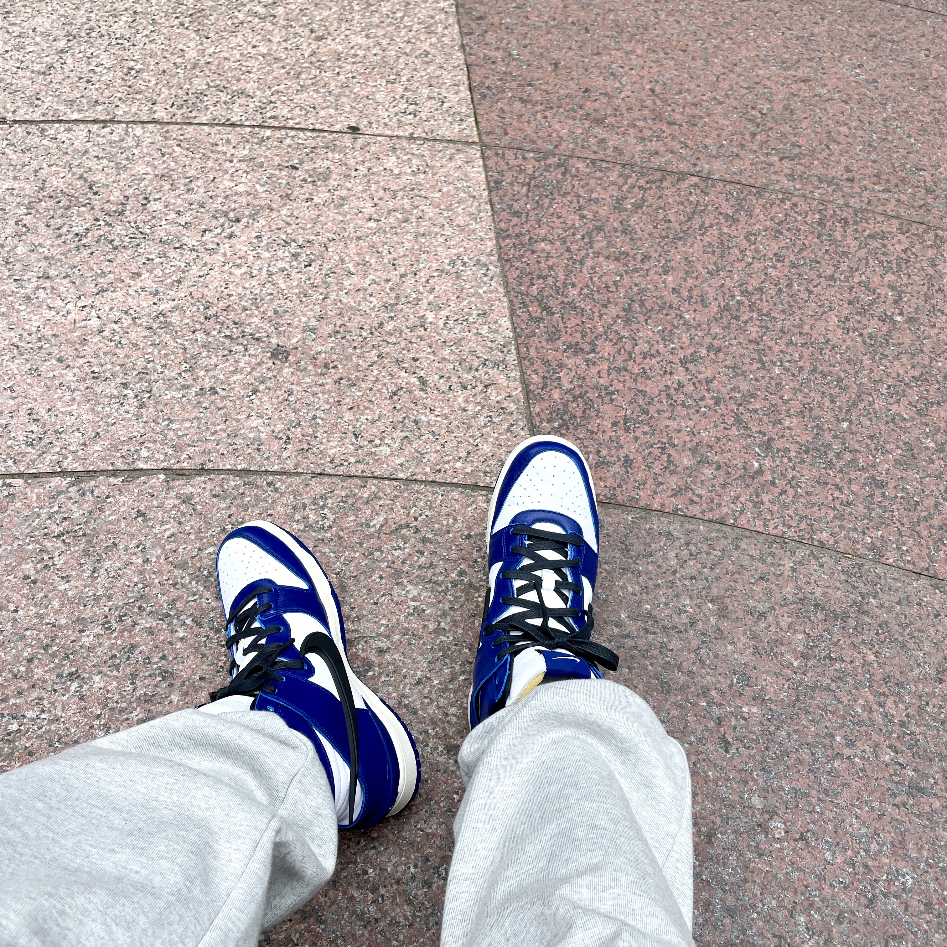 Nike x Ambush Dunk High Deep Royal Blue 착용 스타일