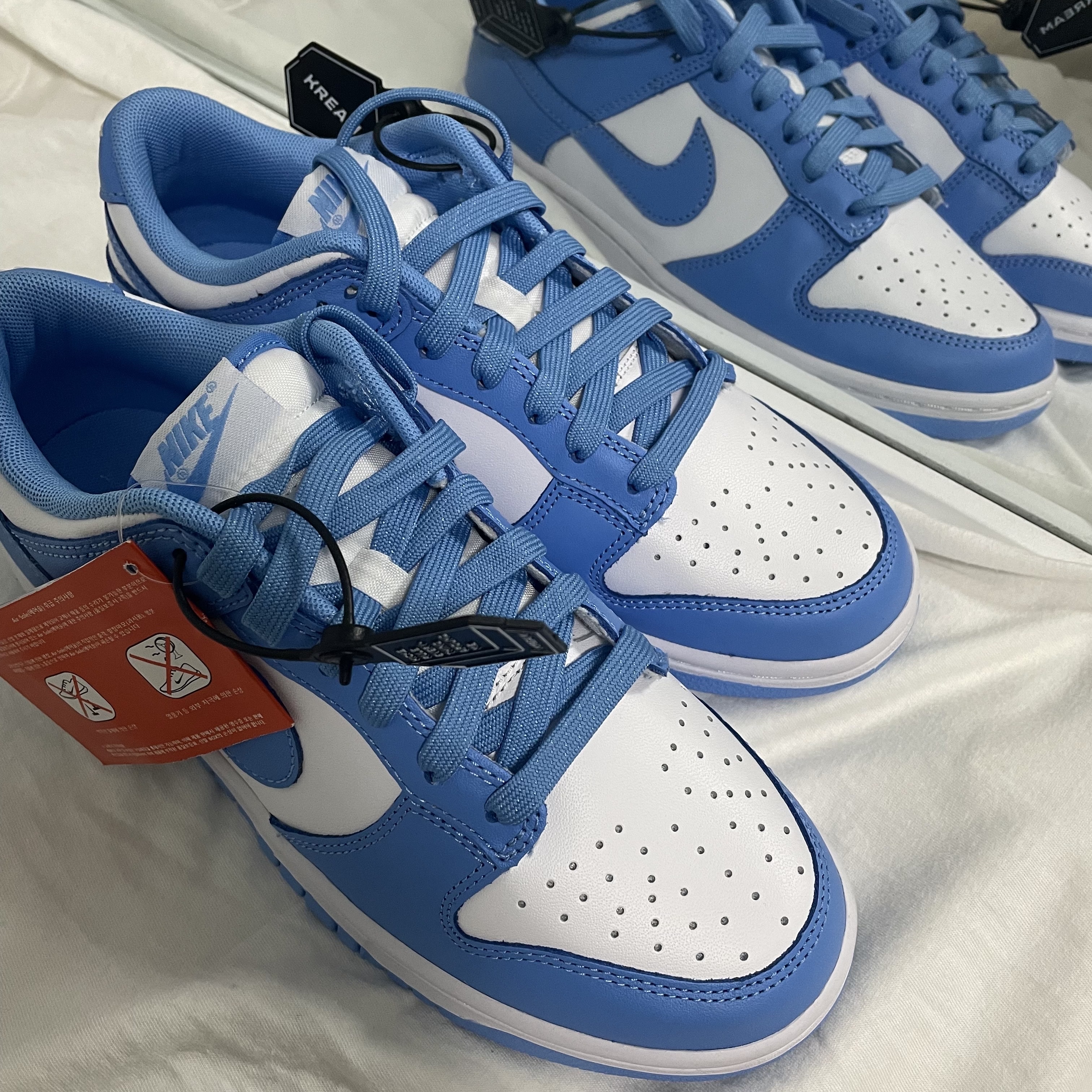 Nike Dunk Low Retro University Blue 착용 스타일 - 1