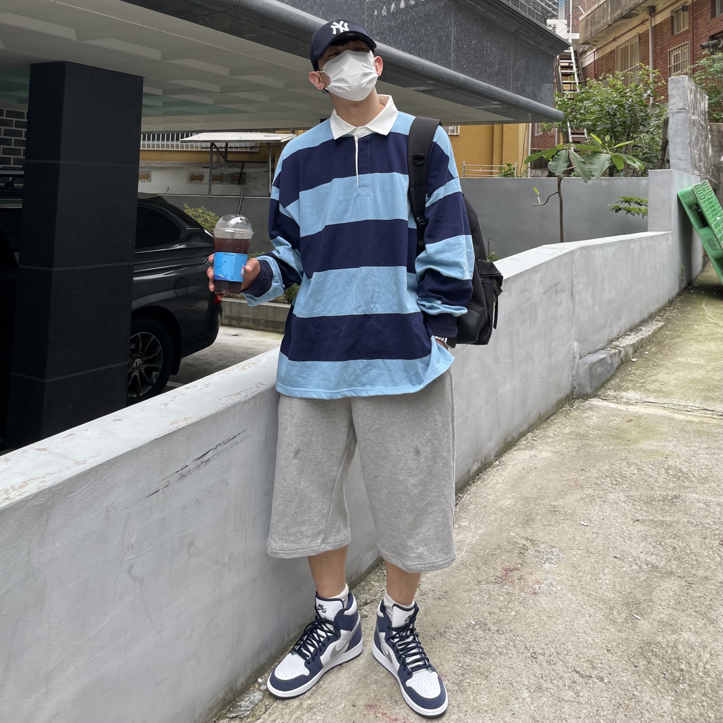 Jordan 1 Retro High OG CO.JP Midnight Navy 착용 스타일 - 1