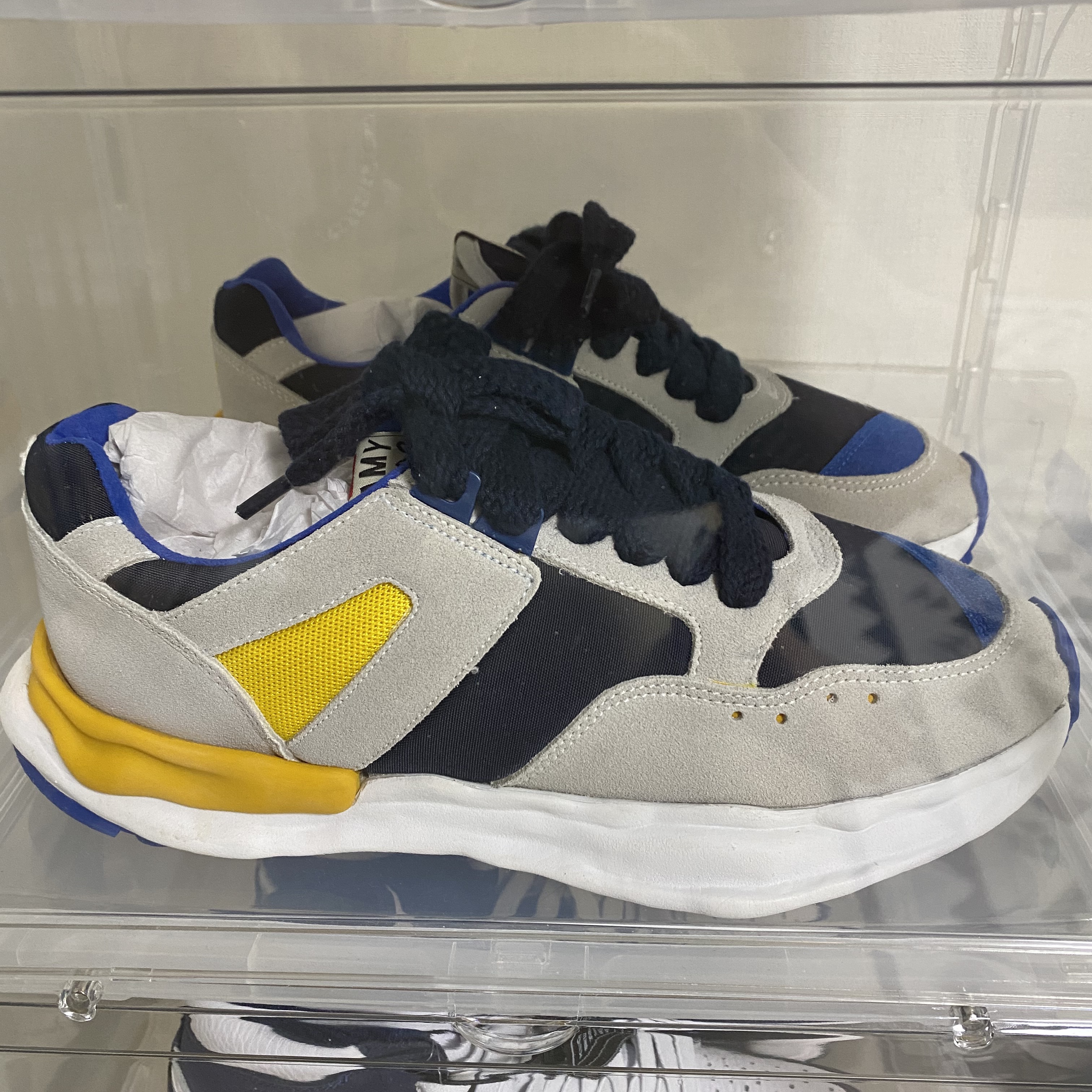 Maison Mihara Yasuhiro x Nigel Cabourn FR Army Sneakers Navy 착용 스타일 - 1
