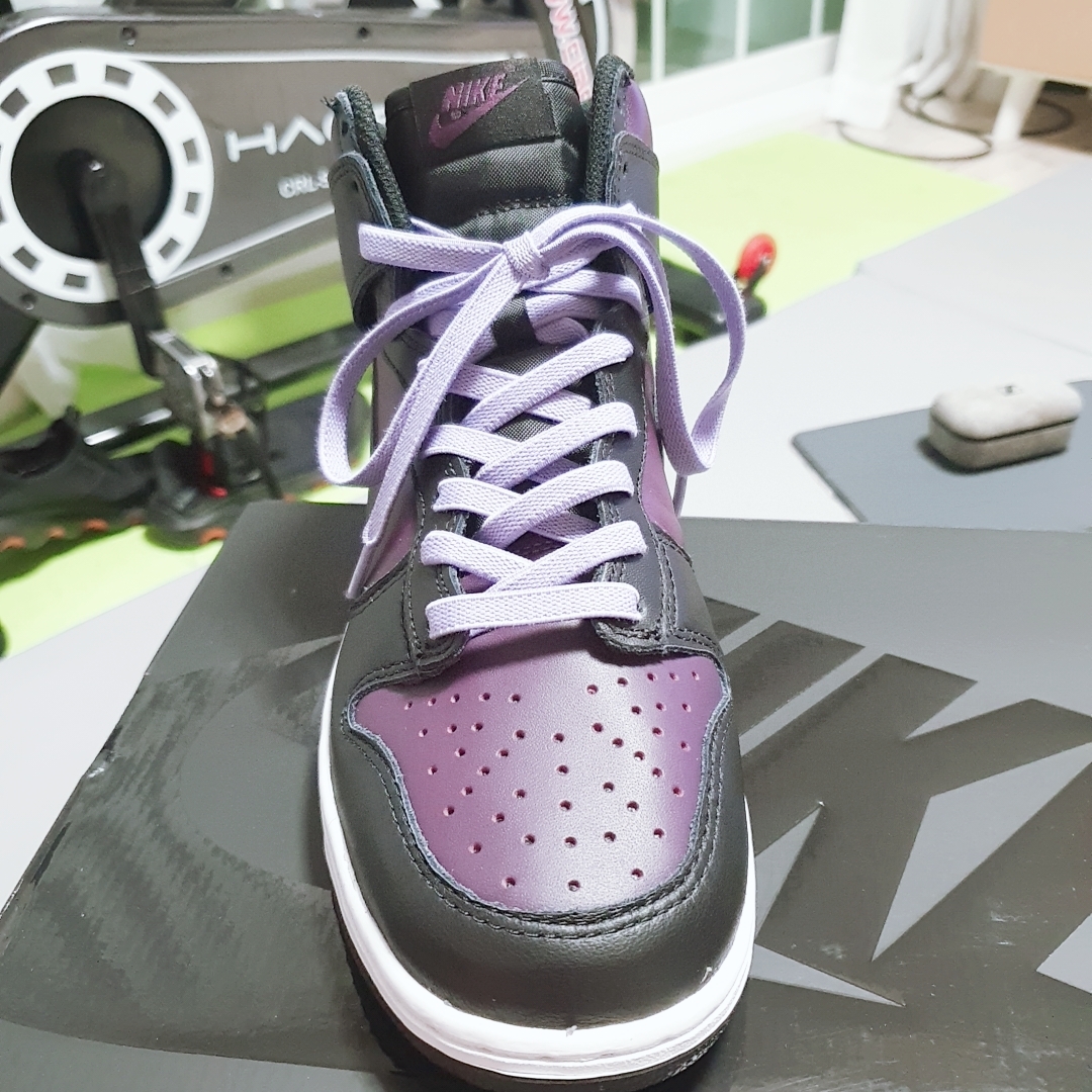 Nike x Fragment Dunk High Black 착용 스타일 - 2