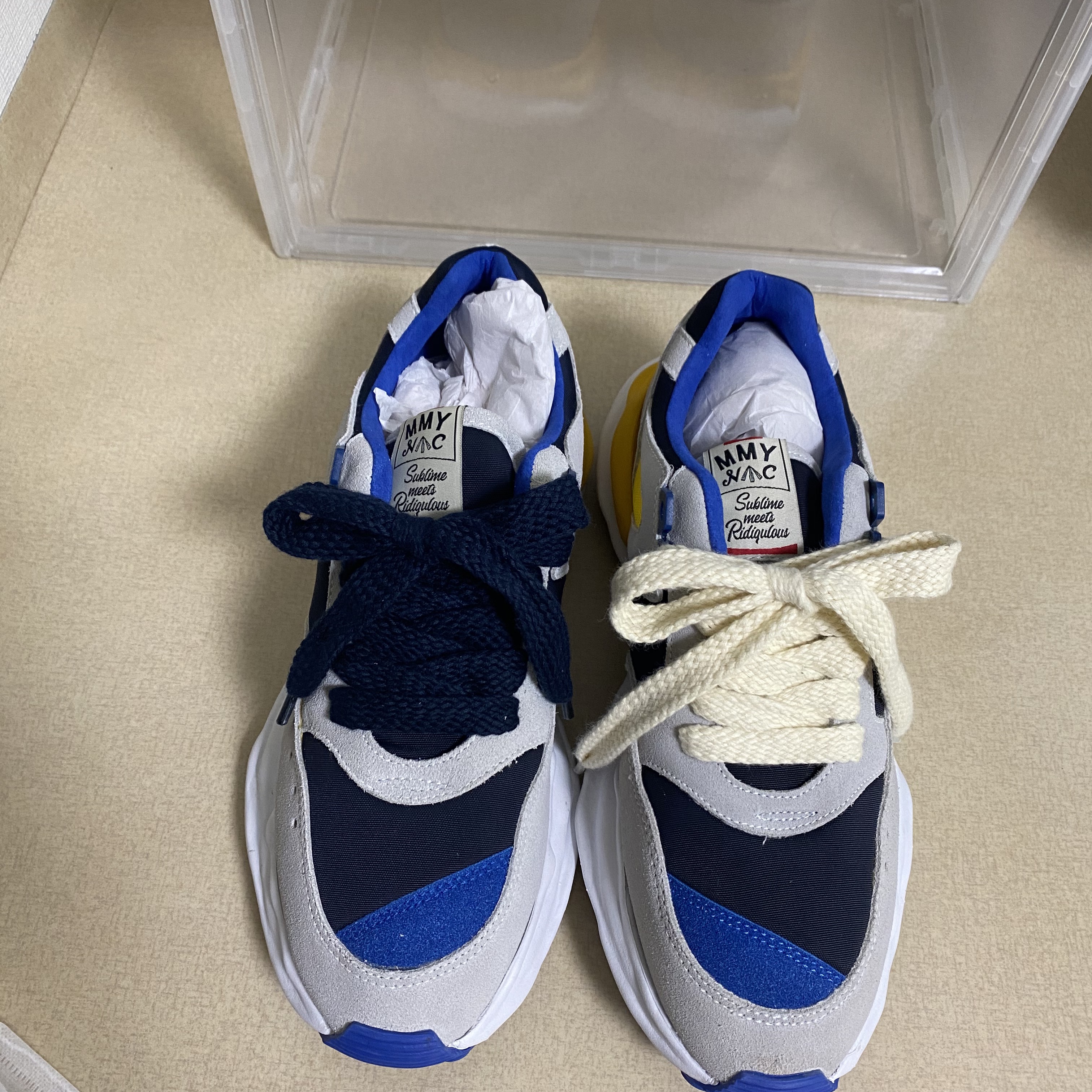 Maison Mihara Yasuhiro x Nigel Cabourn FR Army Sneakers Navy 착용 스타일