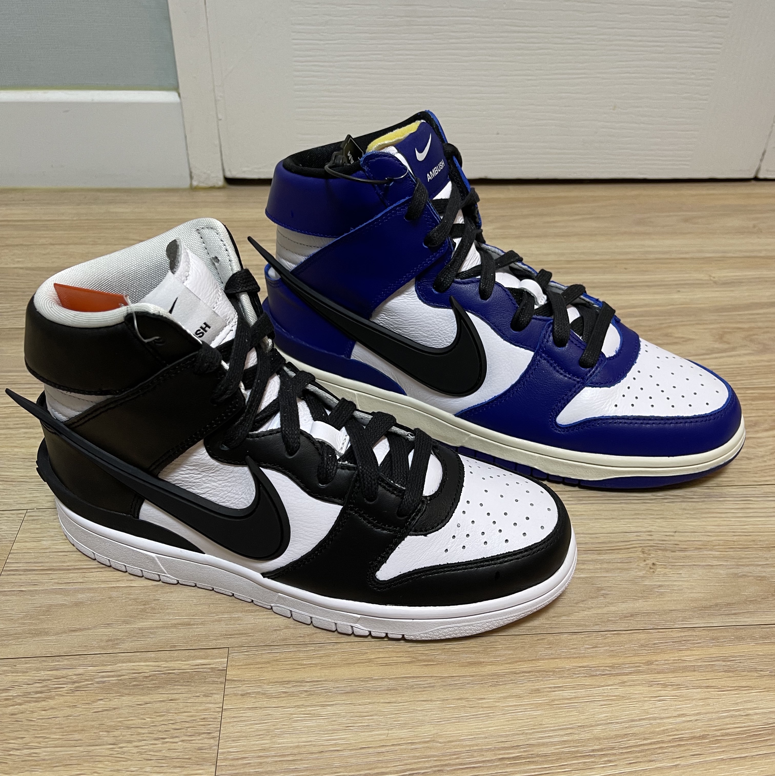 Nike x Ambush Dunk High Deep Royal Blue, Nike x Ambush Dunk High Black 착용 스타일