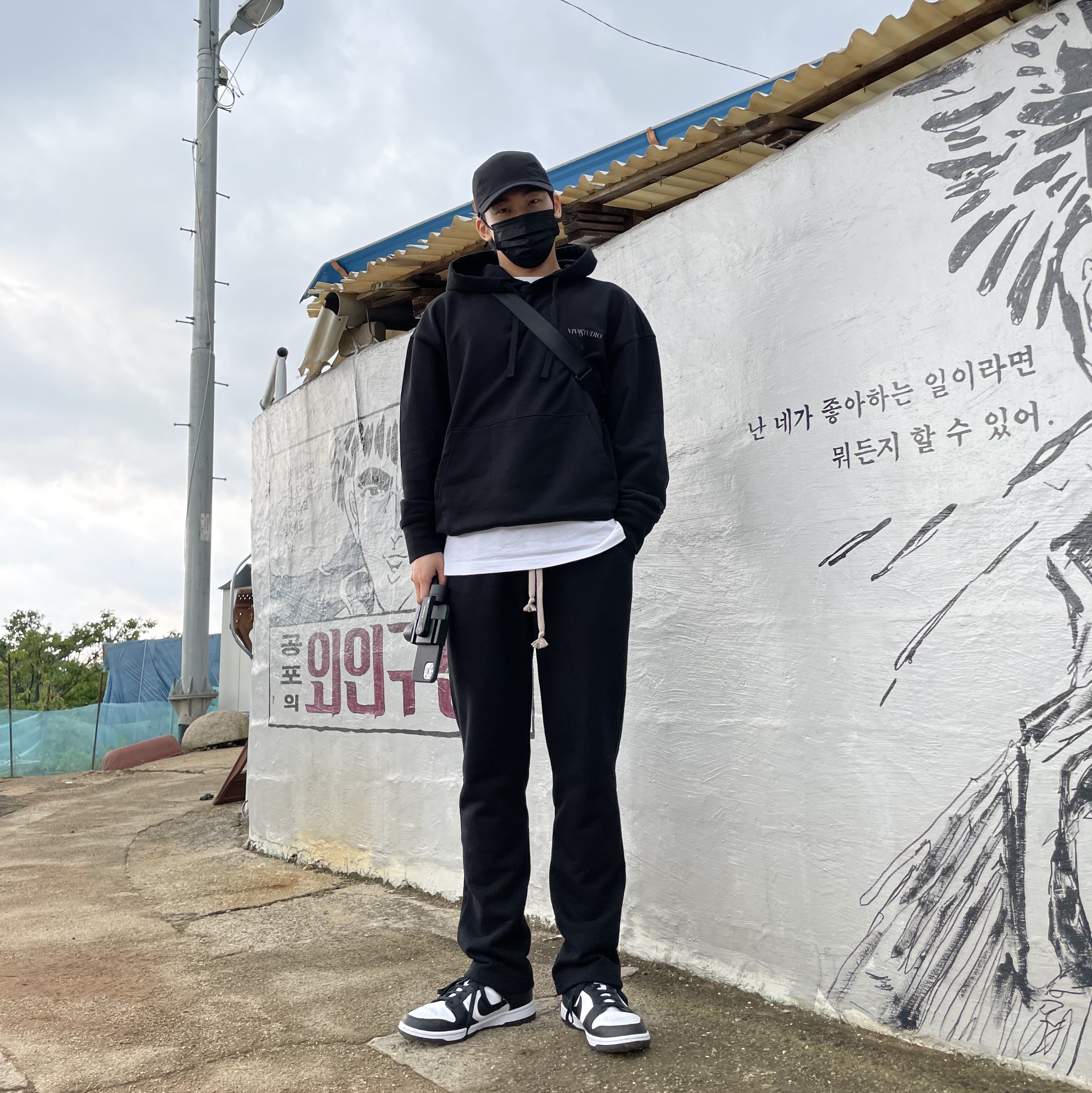 Nike Dunk Low Retro Black 착용 스타일