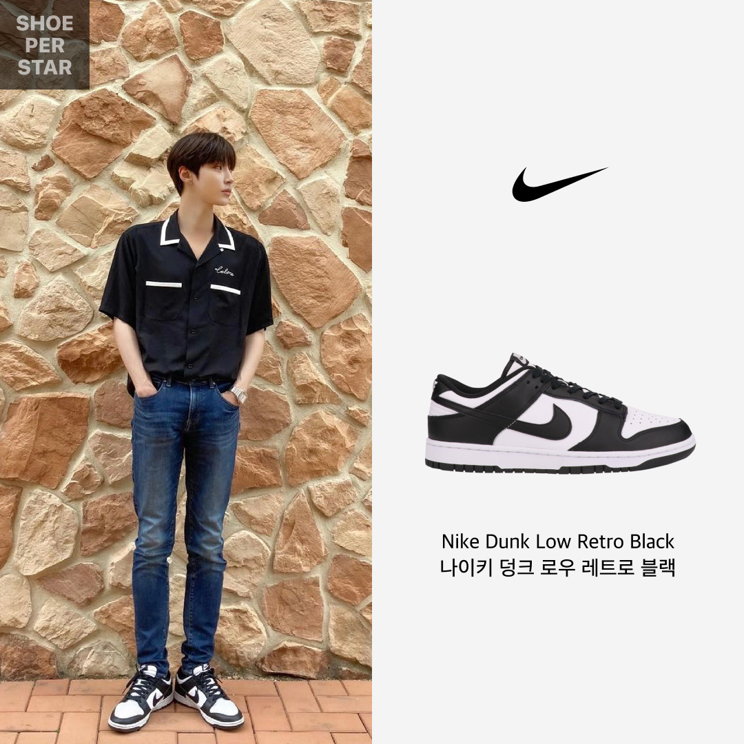 Nike Dunk Low Retro Black, Nike x Sacai Blazer Low Classic Green 착용 스타일 - 2