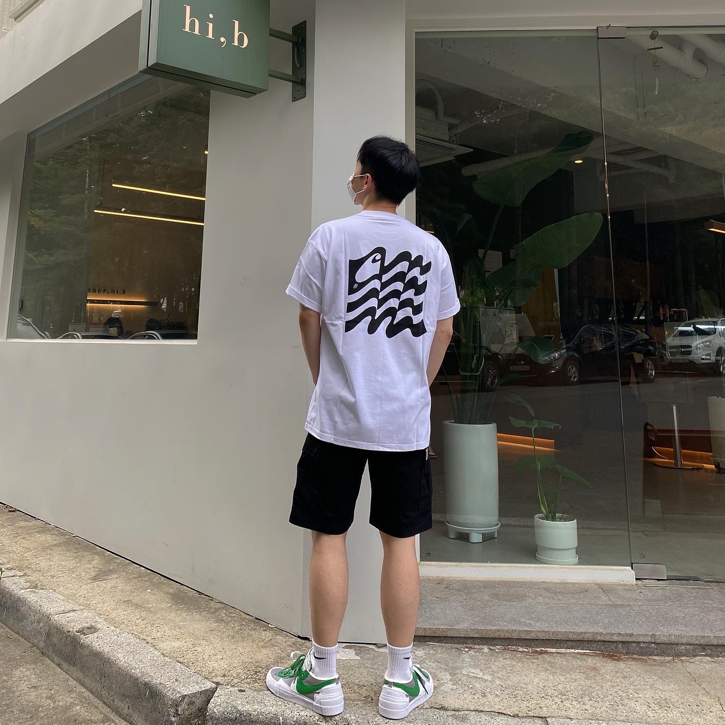 Nike x Sacai Blazer Low Classic Green 착용 스타일