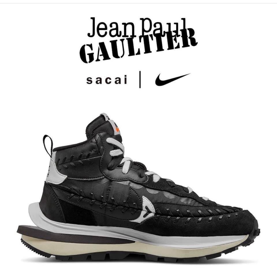 Nike x Sacai VaporWaffle Dark Iris, Nike x Sacai VaporWaffle Sesame and Blue Void 착용 스타일 - 2