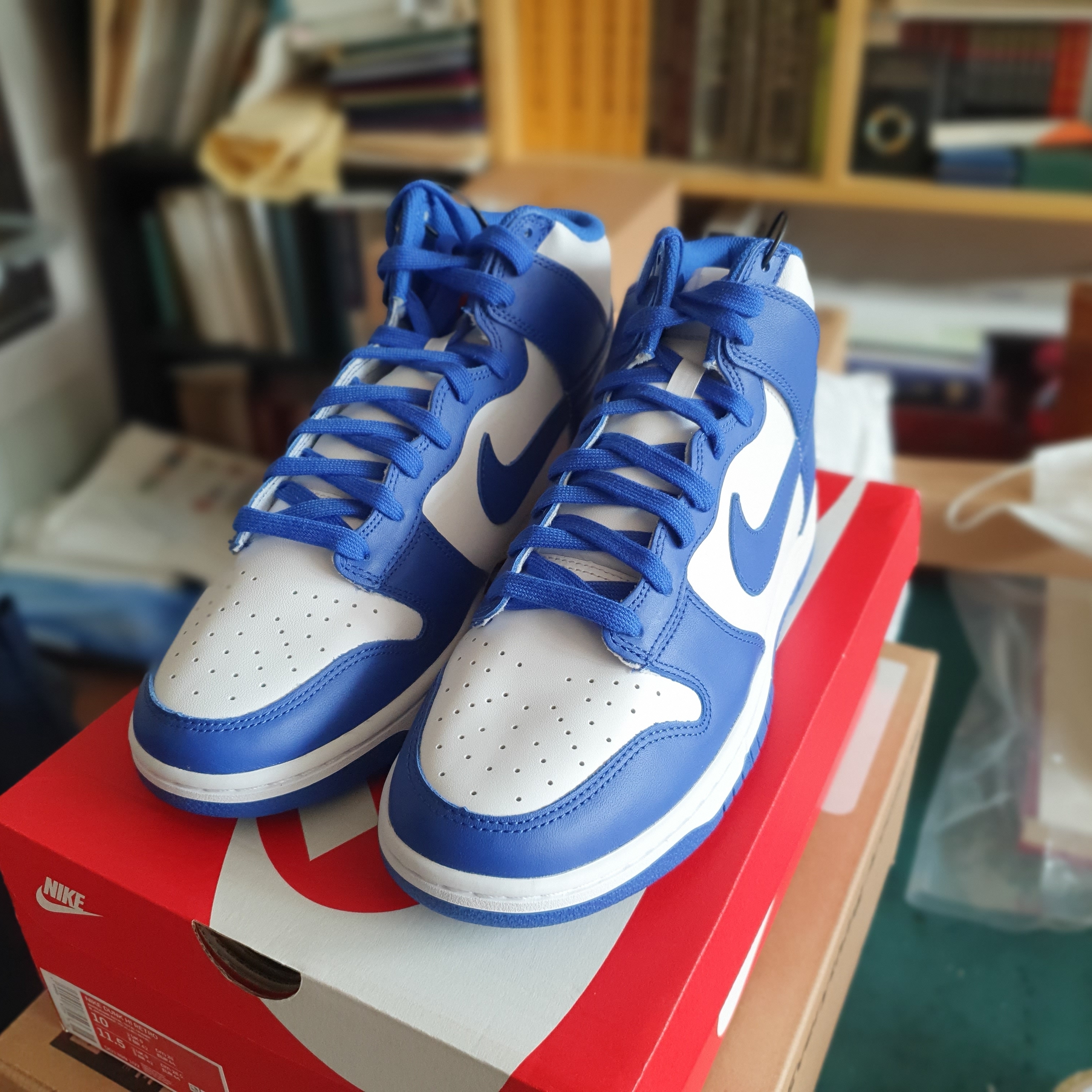 Nike Dunk High Retro Game Royal 착용 스타일 - 1