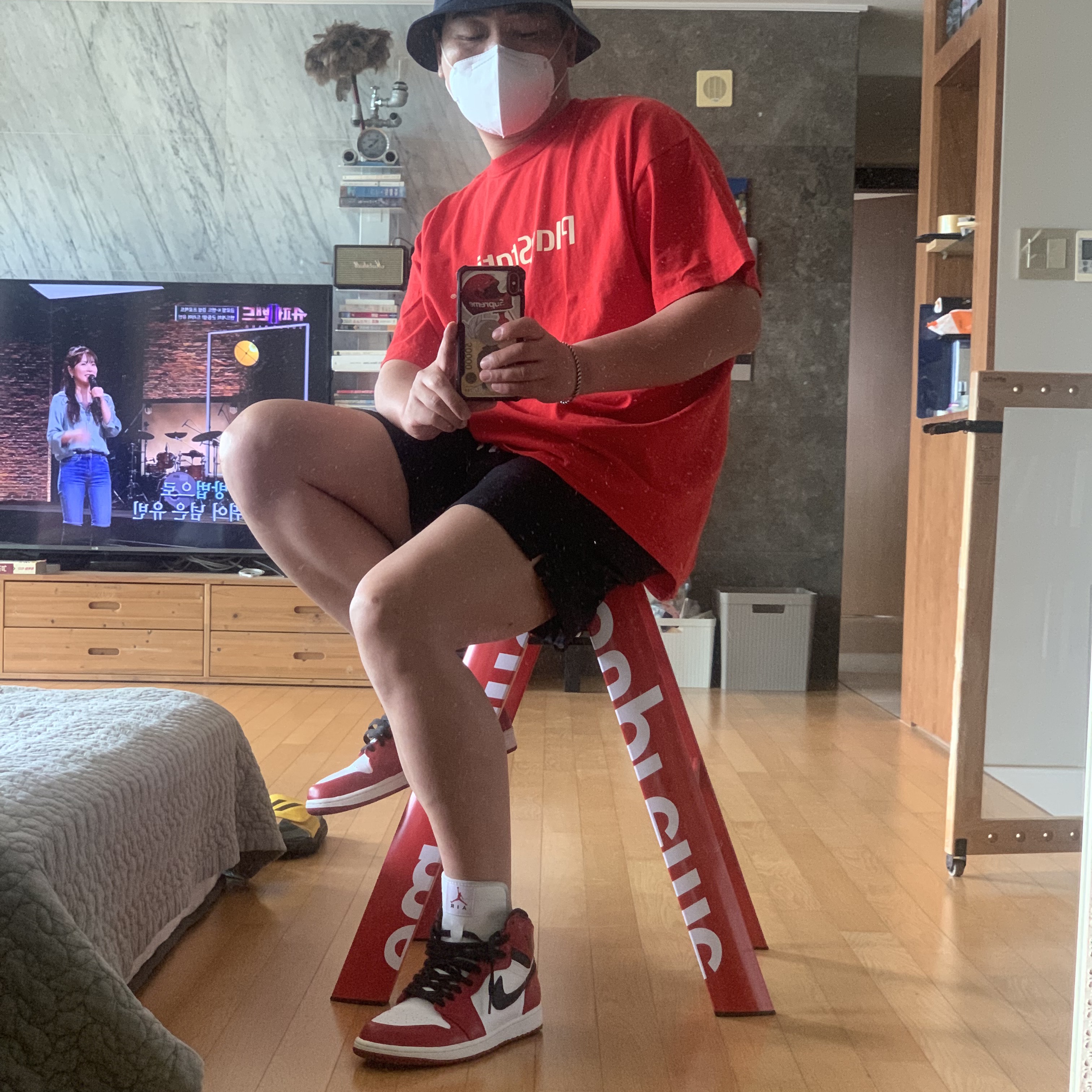 Jordan 1 Retro Chicago 2013 착용 스타일