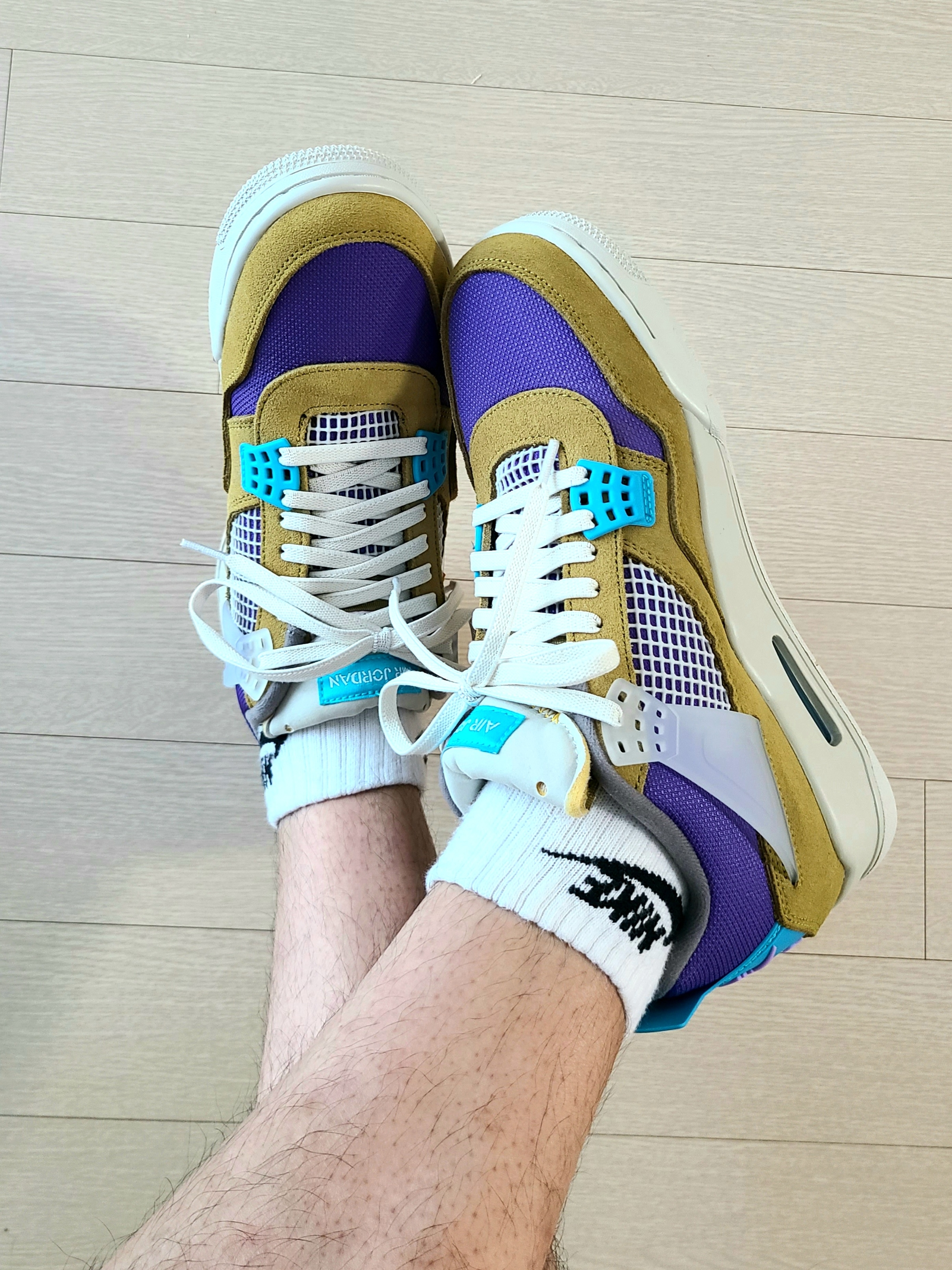 Jordan 4 x Union Retro SP Desert Moss 착용 스타일