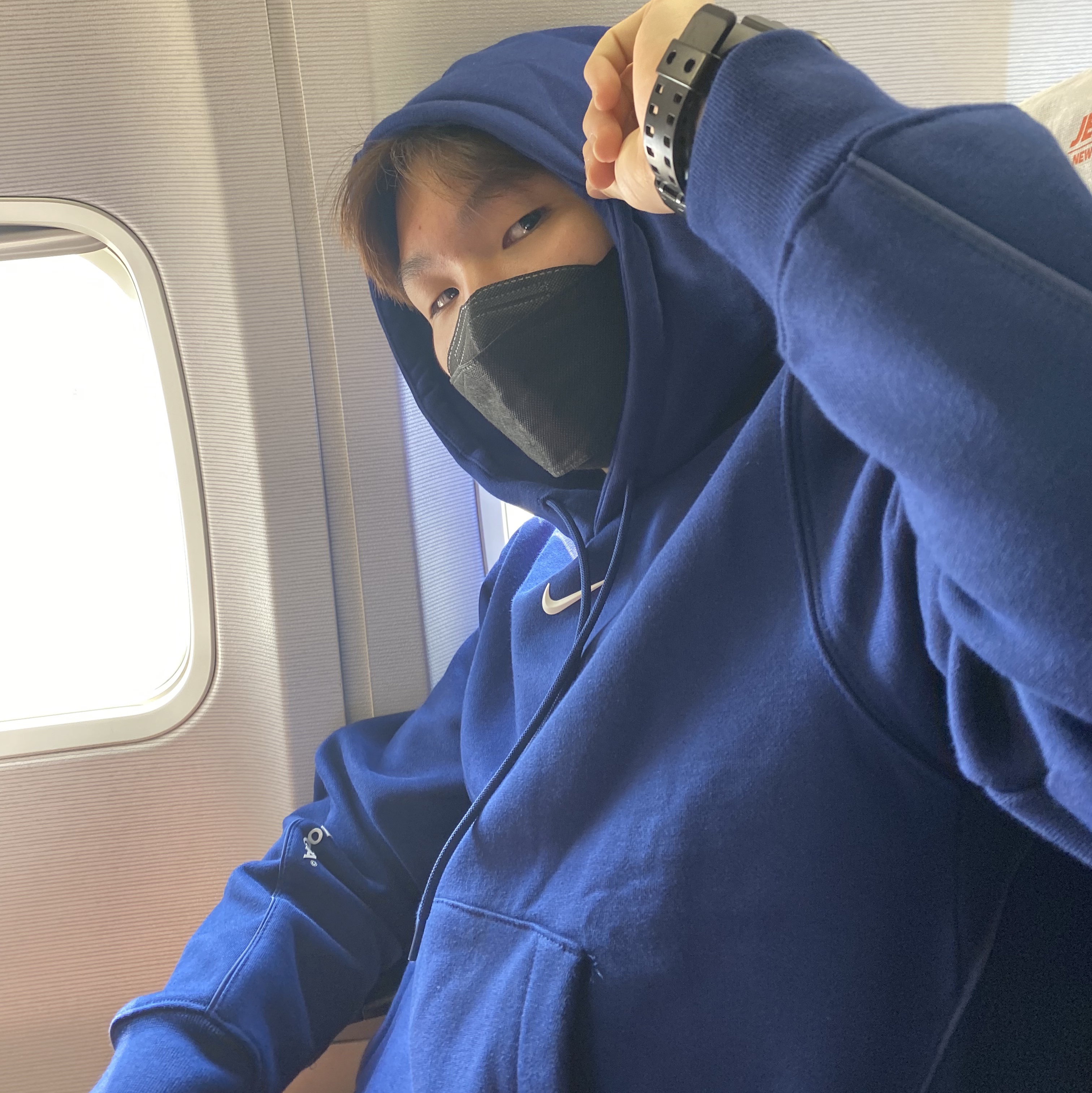 Nike x Drake Nocta Cardinal Stock Essential Hoodie Navy - US/EU 착용 스타일 - 1