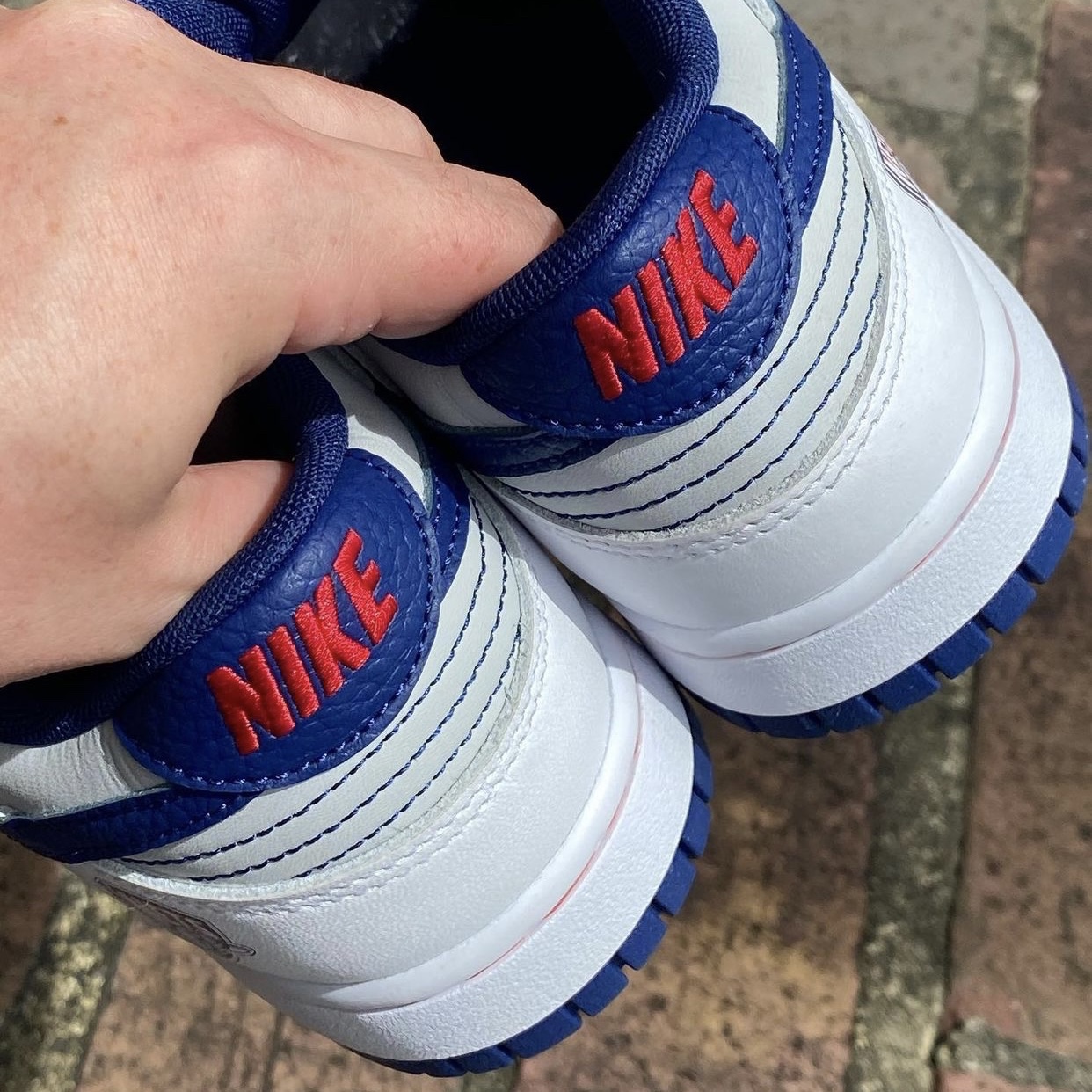 Nike x NBA Dunk Low Retro EMB Nets, (GS) Nike x NBA Dunk Low Nets 착용 스타일 - 5