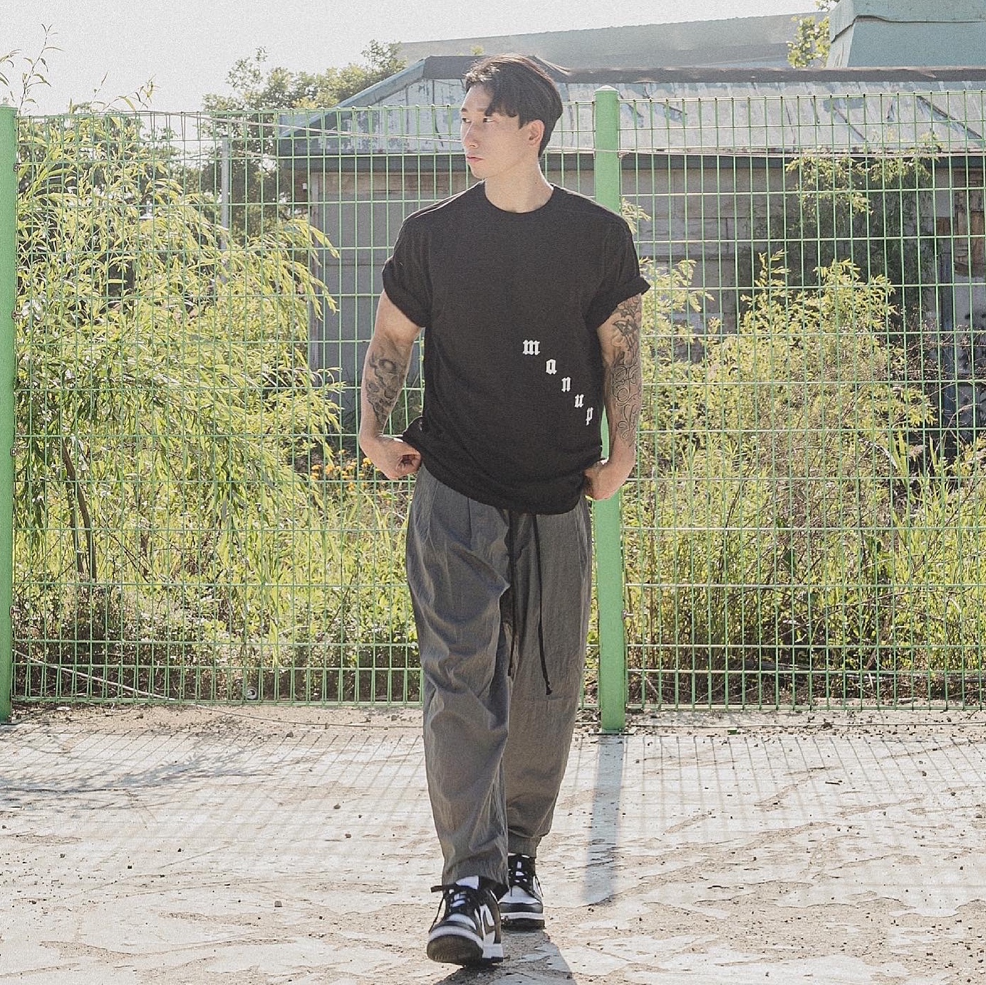 Nike Dunk Low Retro Black 착용 스타일