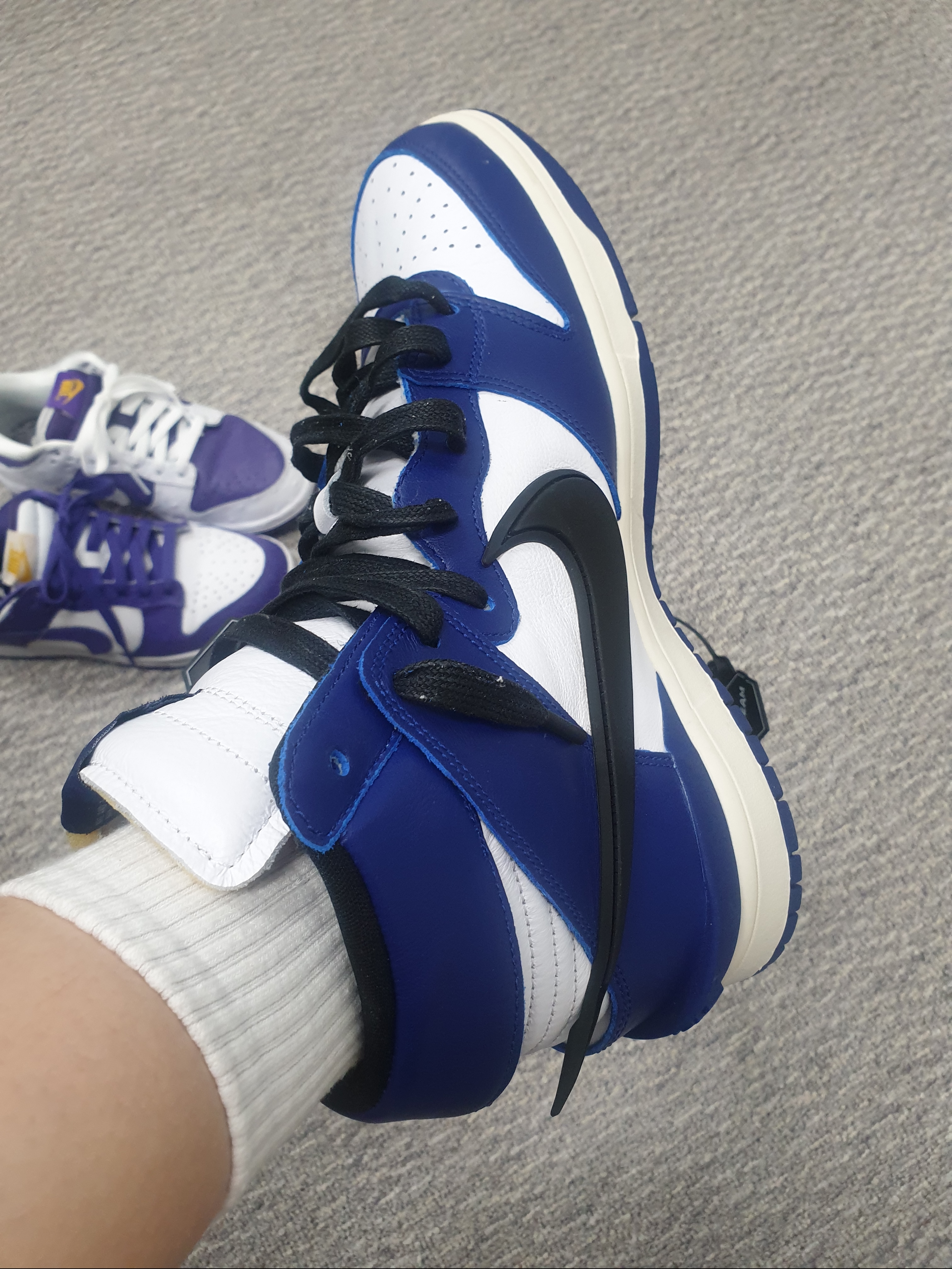 Nike x Ambush Dunk High Deep Royal Blue, (W) Nike Dunk Low SE Flip 착용 스타일 - 4