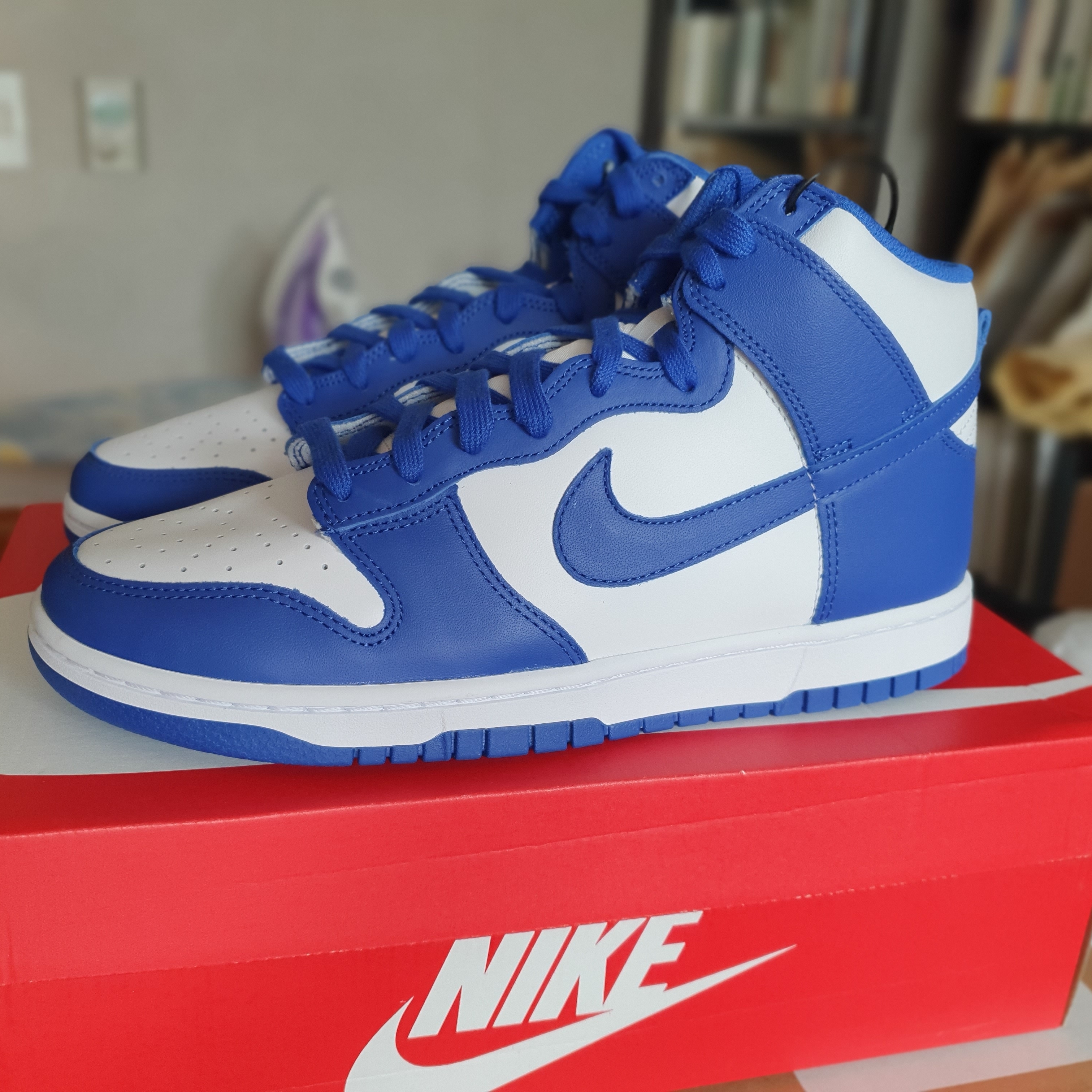Nike Dunk High Retro Game Royal 착용 스타일 - 3