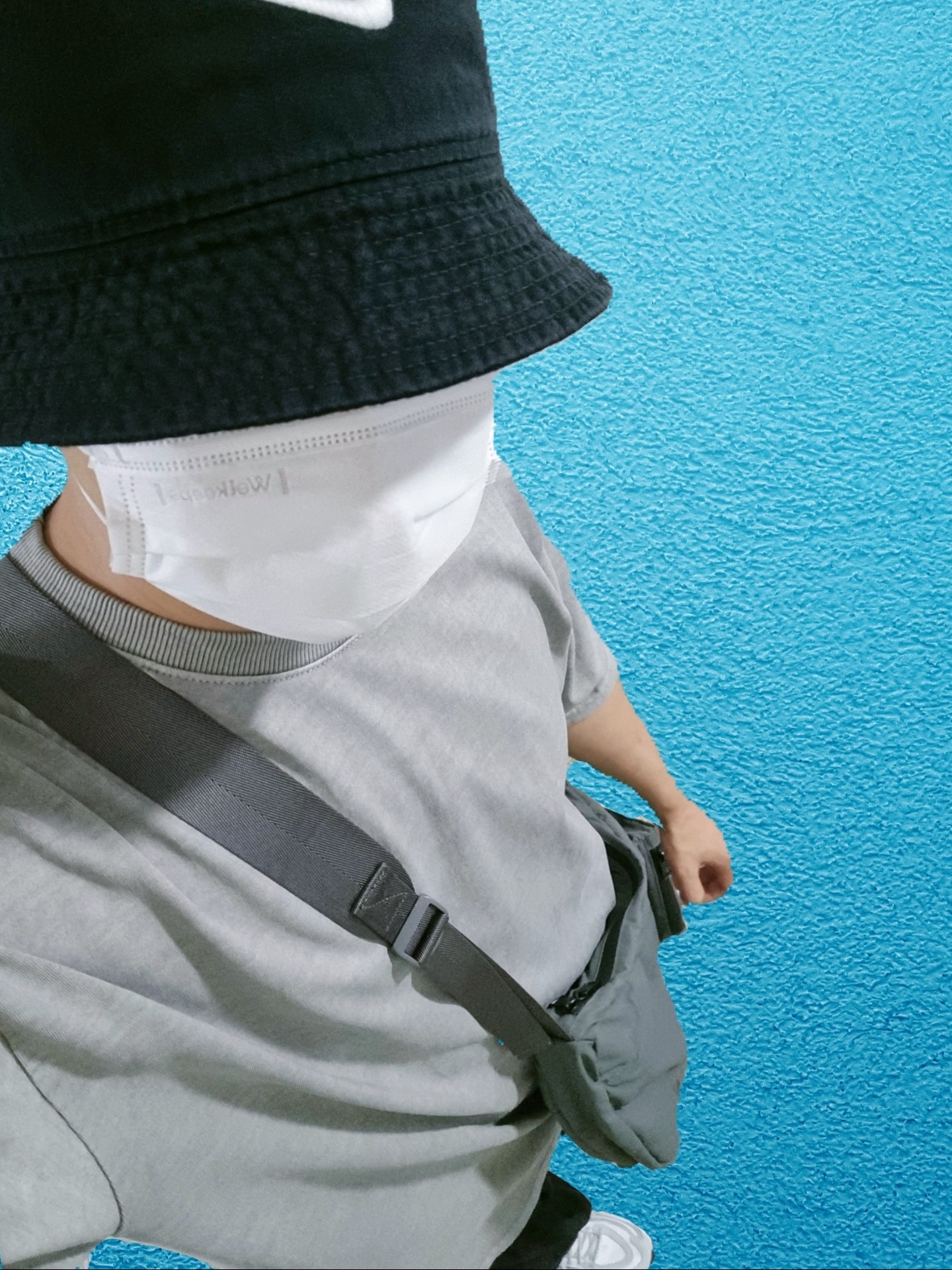 Nike Futura Washed Bucket Hat Black 착용 스타일 - 1